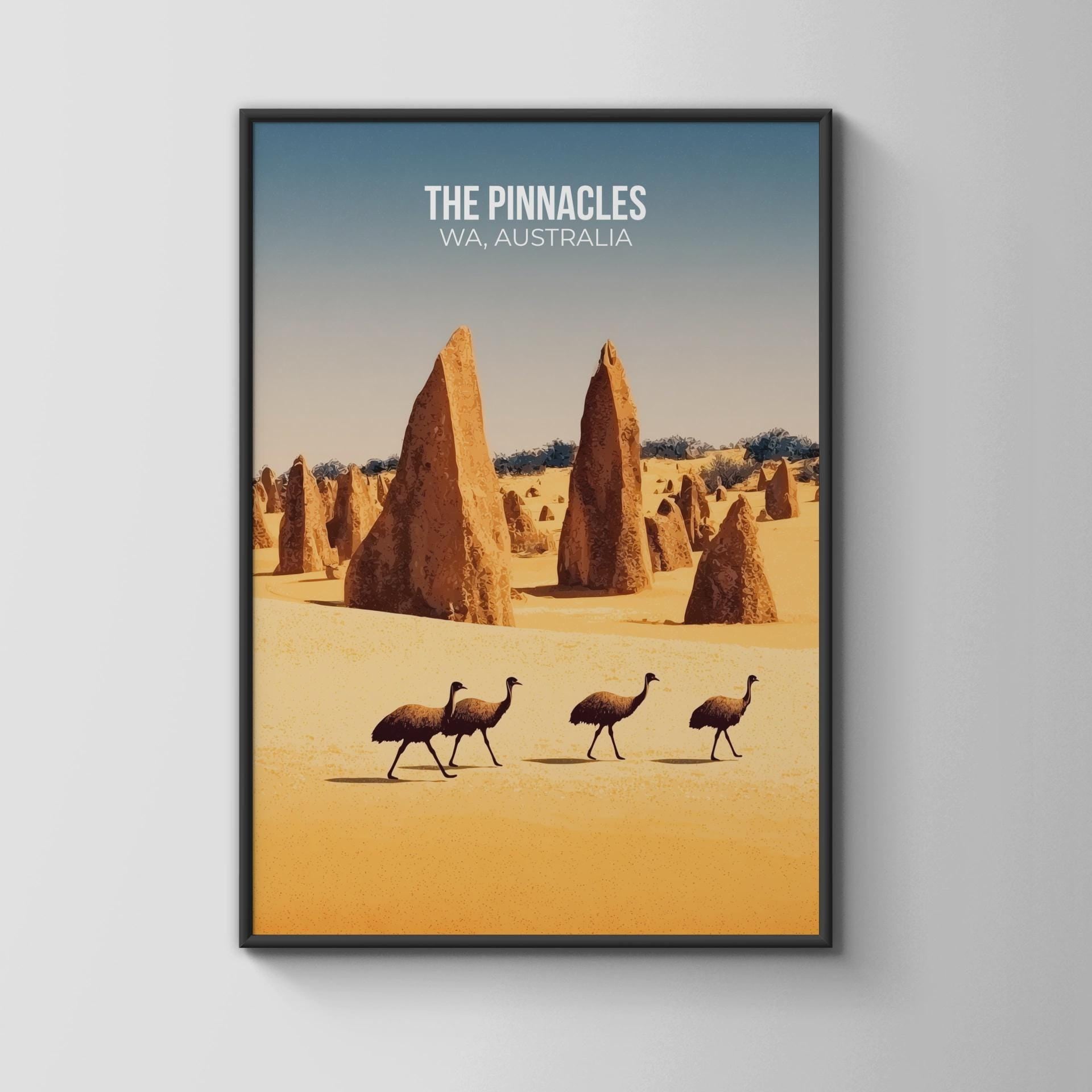The Pinnacles WA Australia Print Wall Art - Travel Wall Art