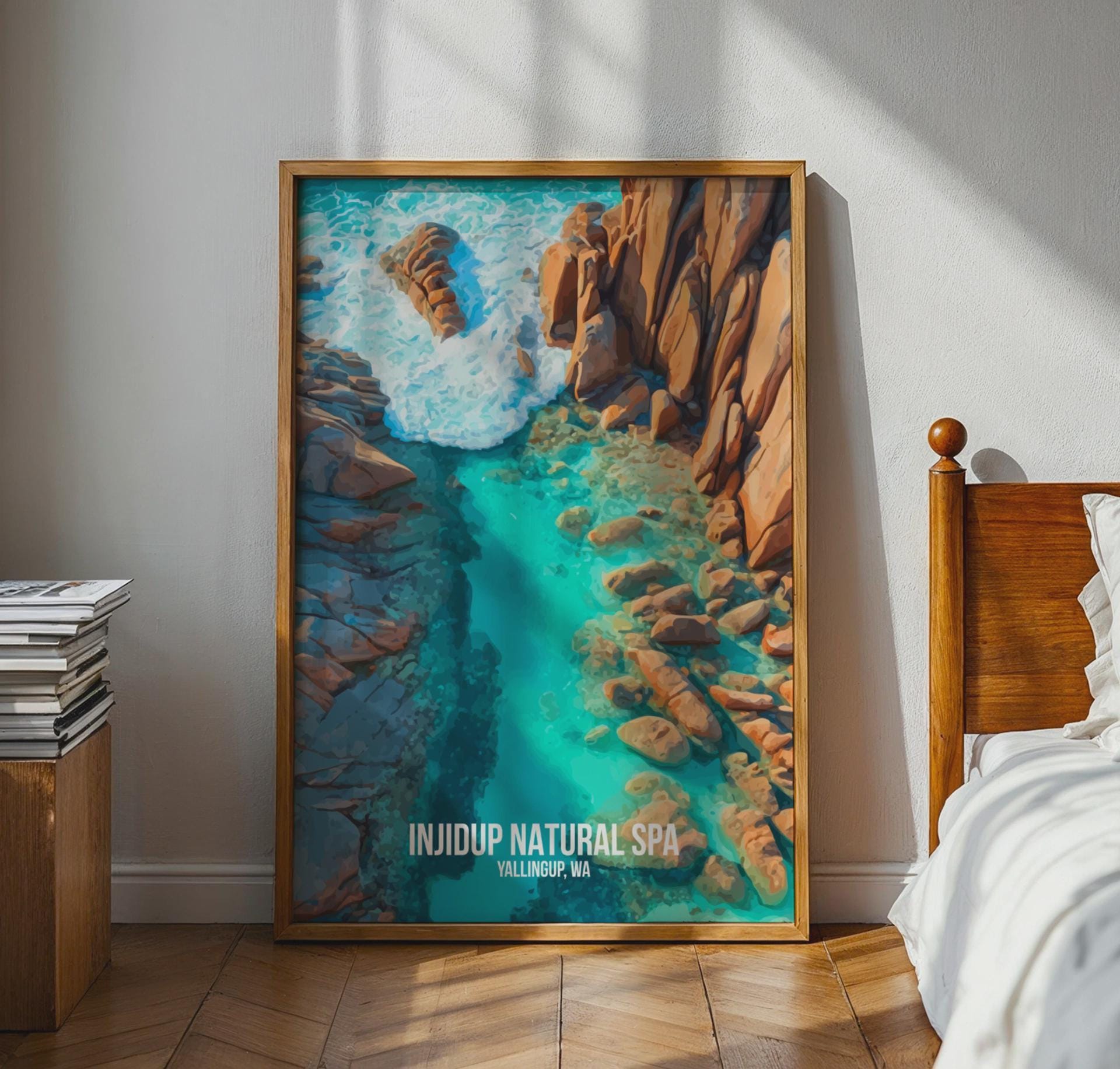 Injidup Natural Spa Yallingup Wall Art Poster - Travel Wall Art