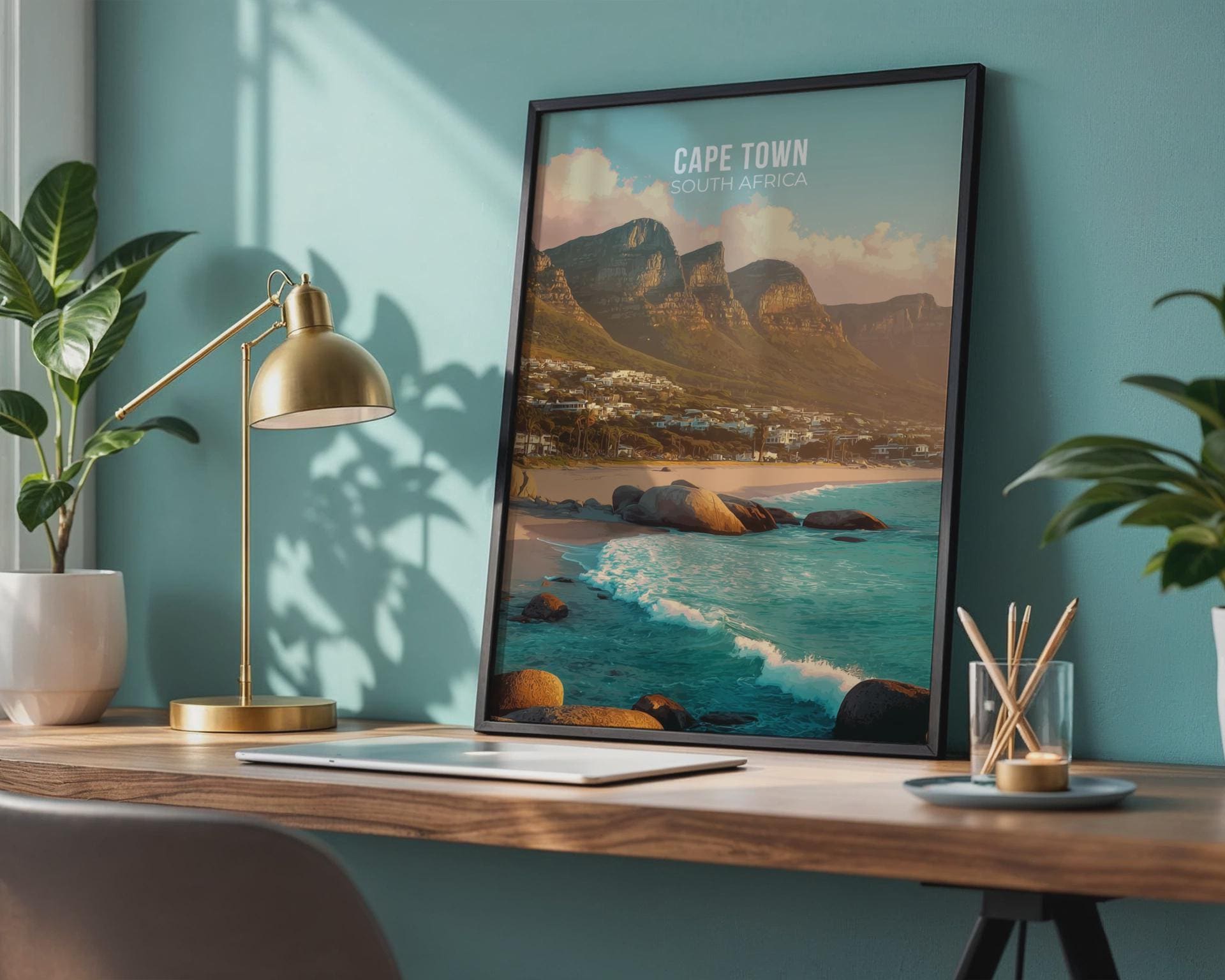 Cape Town Travel Poster Wall Art Print - Travel Wall Art