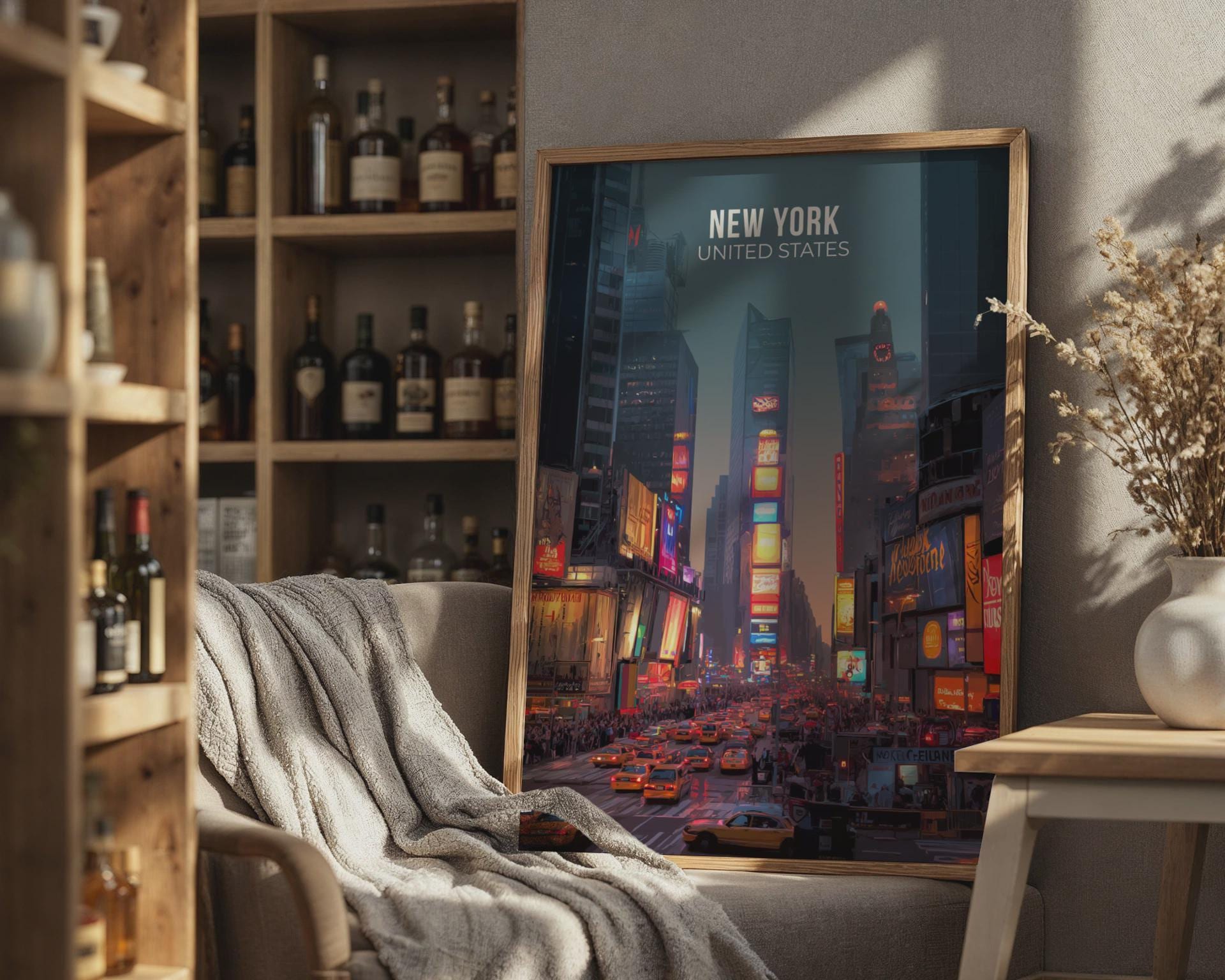 New York City Times Square Poster Wall Art Print - Travel Wall Art