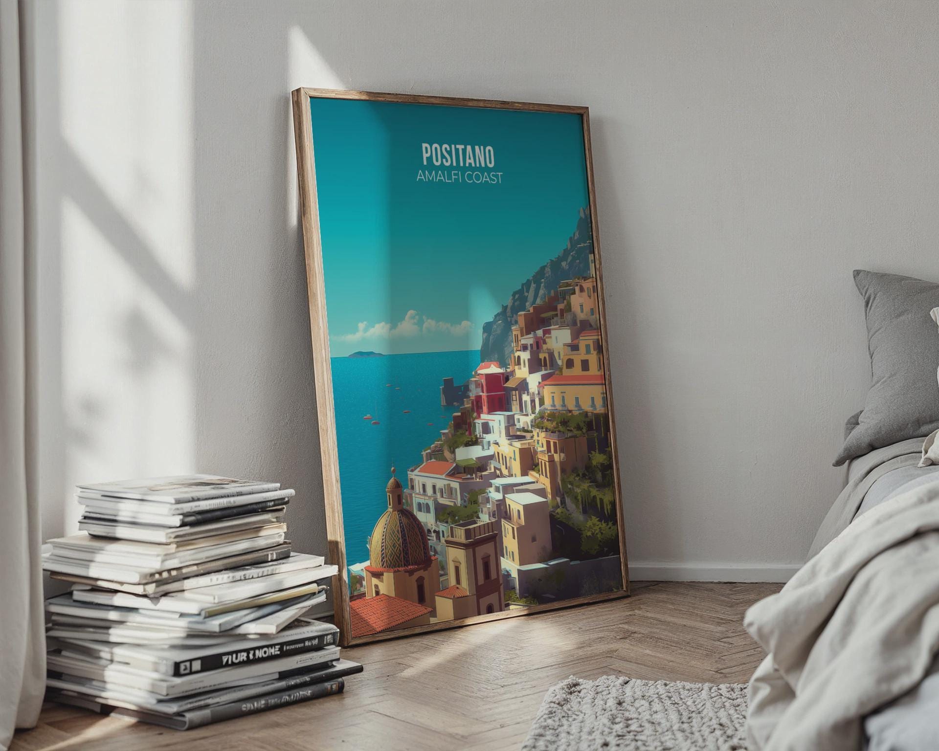 Positano Amalfi Coast Wall Art Print - Travel Wall Art