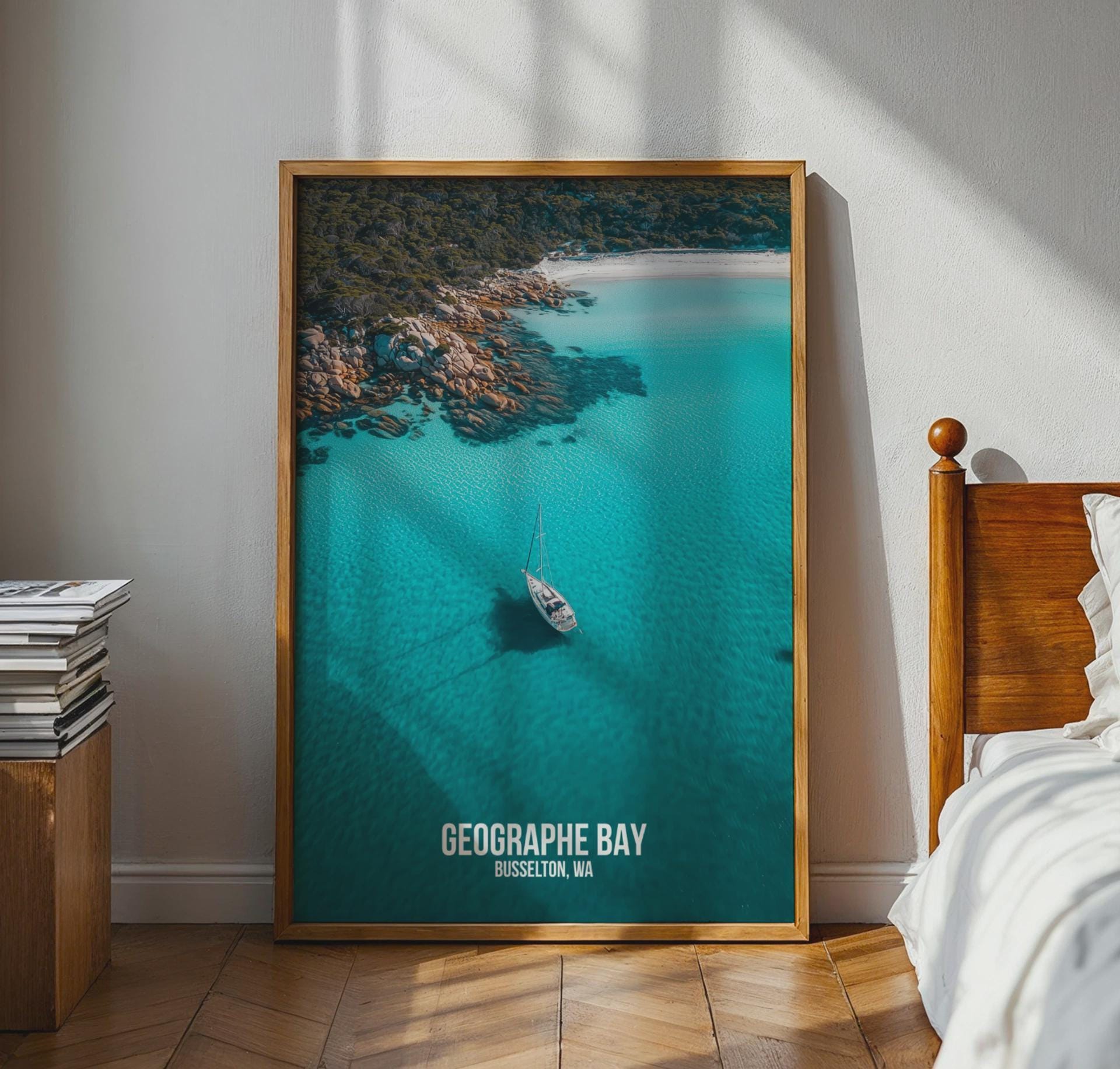 Geographe Bay Wall Art Poster Print Busselton WA Ocean Scenery - Travel Wall Art