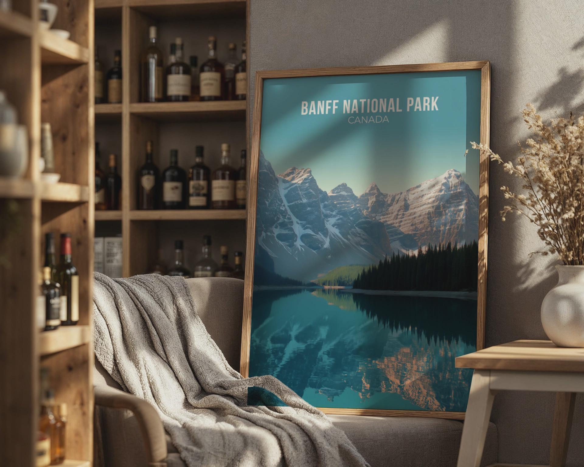 Banff National Park Print Poster Wall Art - Travel Wall Art