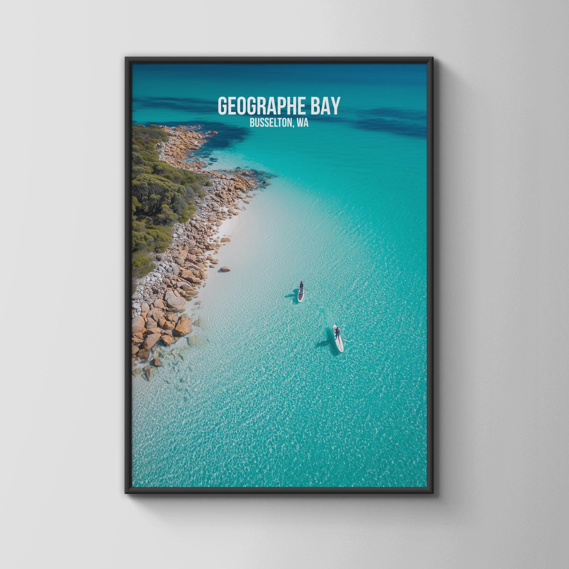 Geographe Bay Busselton WA Print Art Poster Wall Art - Travel Wall Art