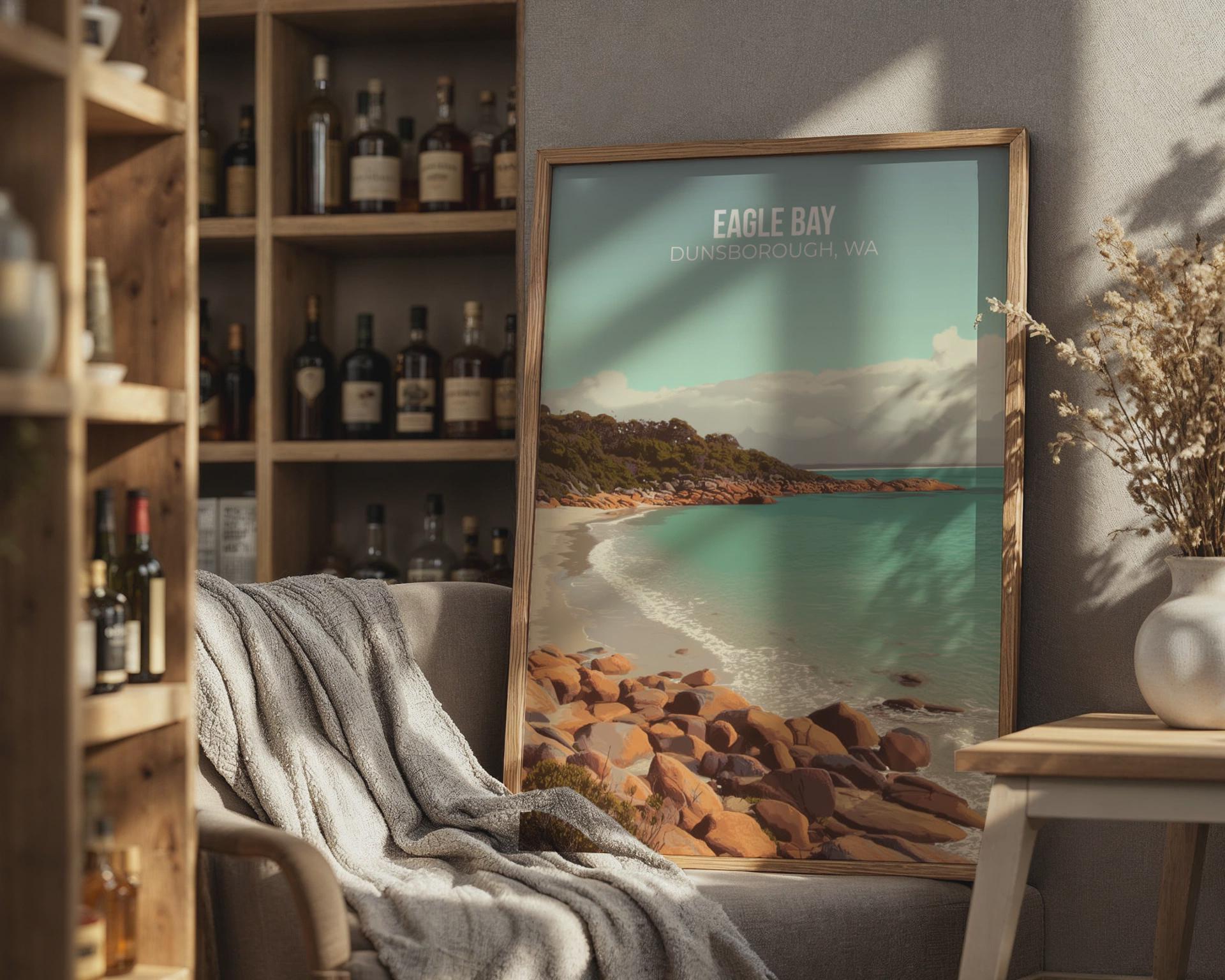 Eagle Bay Dunsborough WA Coastal Print Wall Art - Travel Wall Art