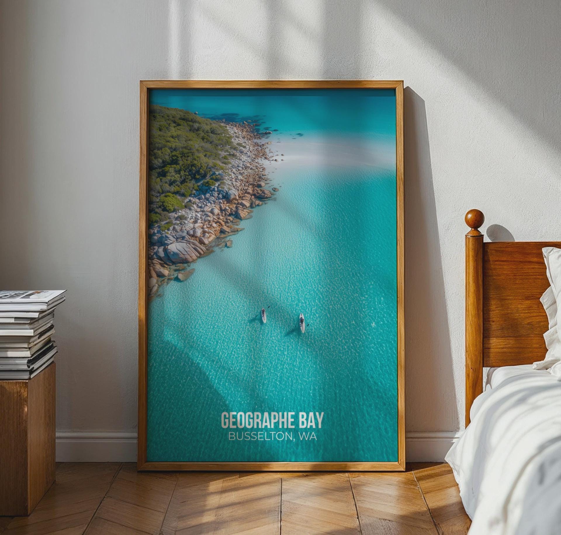 Geographe Bay Busselton Wall Art Print Coastal Beach Poster - Travel Wall Art
