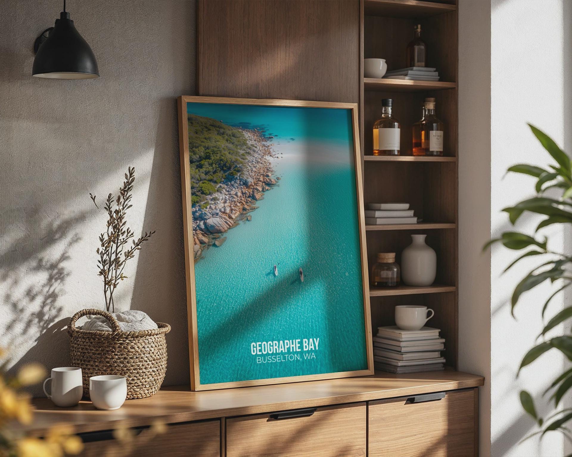 Geographe Bay Busselton Wall Art Print Coastal Beach Poster - Travel Wall Art