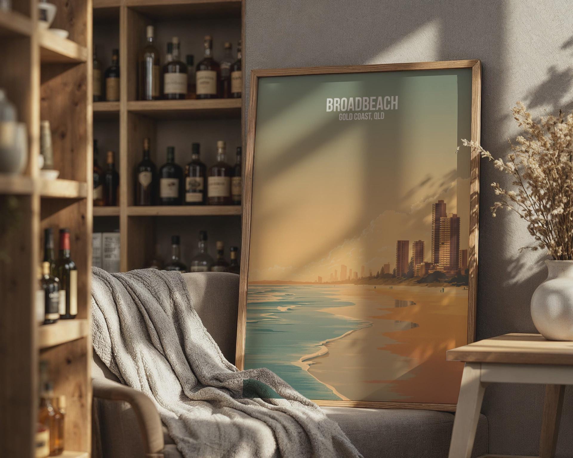Broadbeach Coastal Print Wall Art - Travel Wall Art