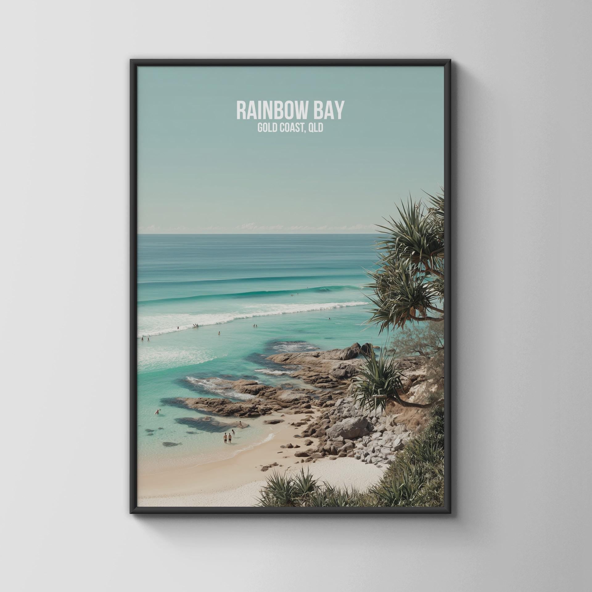 Rainbow Bay Gold Coast Wall Art Print - Travel Wall Art