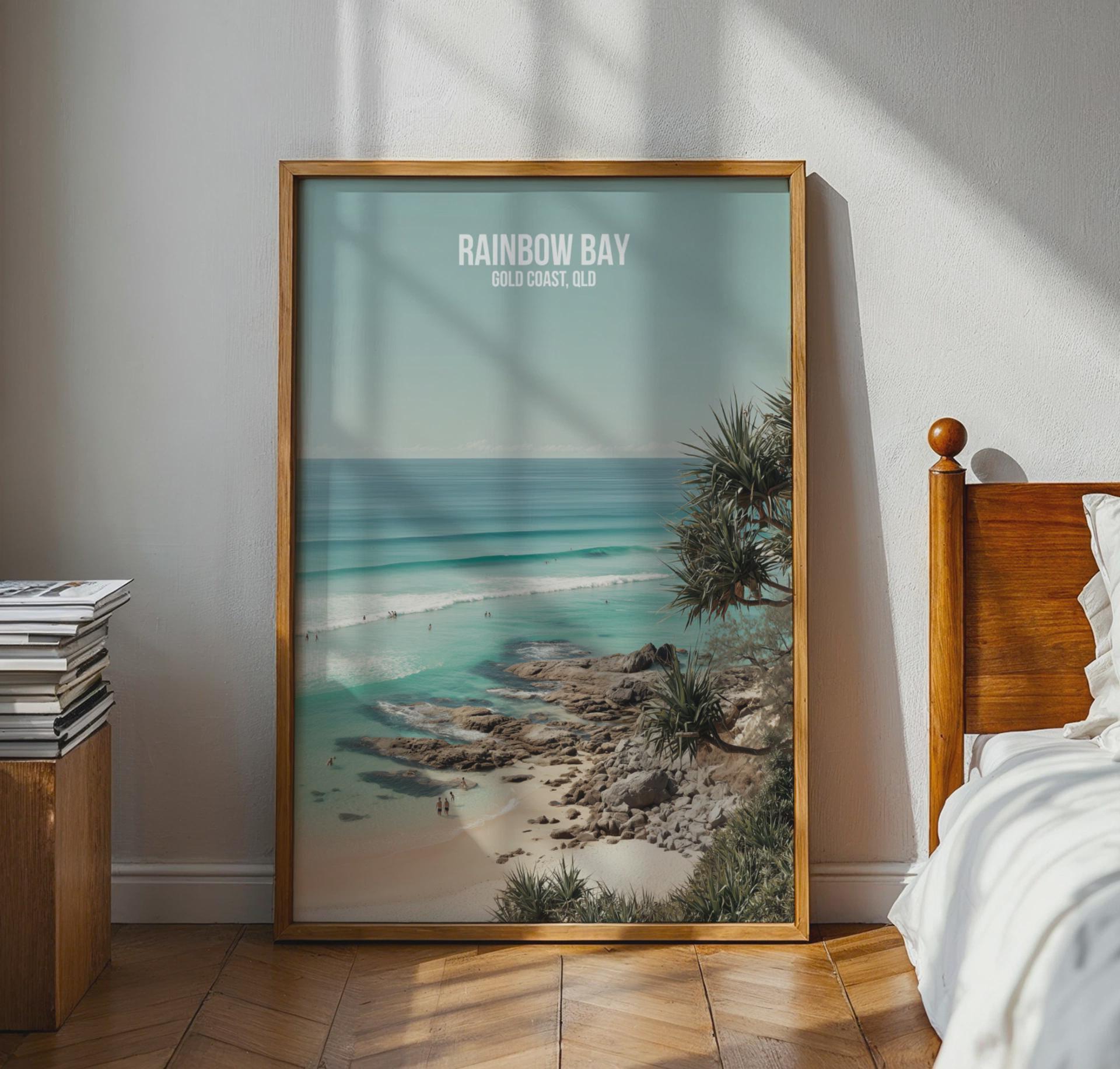 Rainbow Bay Gold Coast Wall Art Print - Travel Wall Art