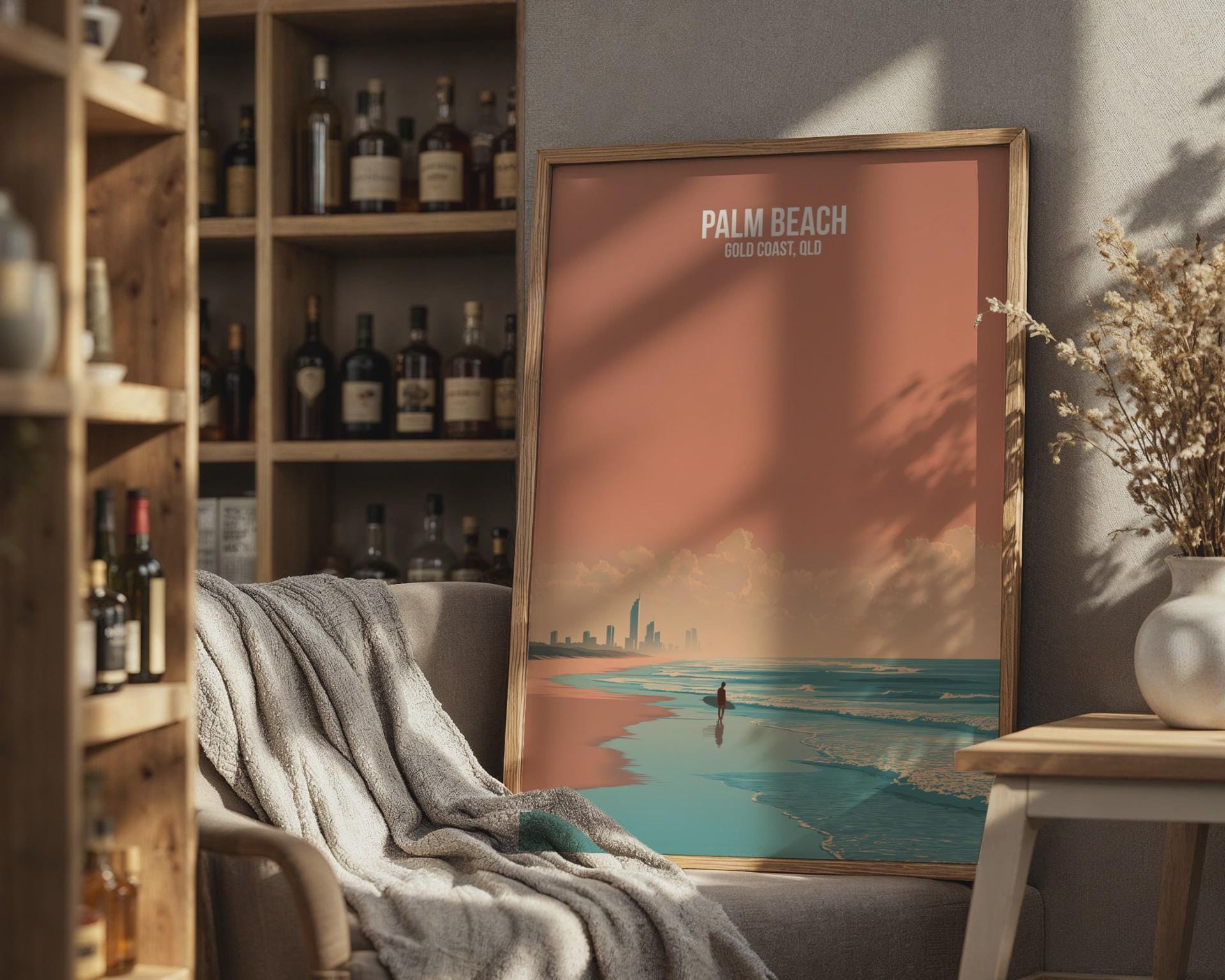 Palm Beach Gold Coast Poster Art Print - Travel Wall Art