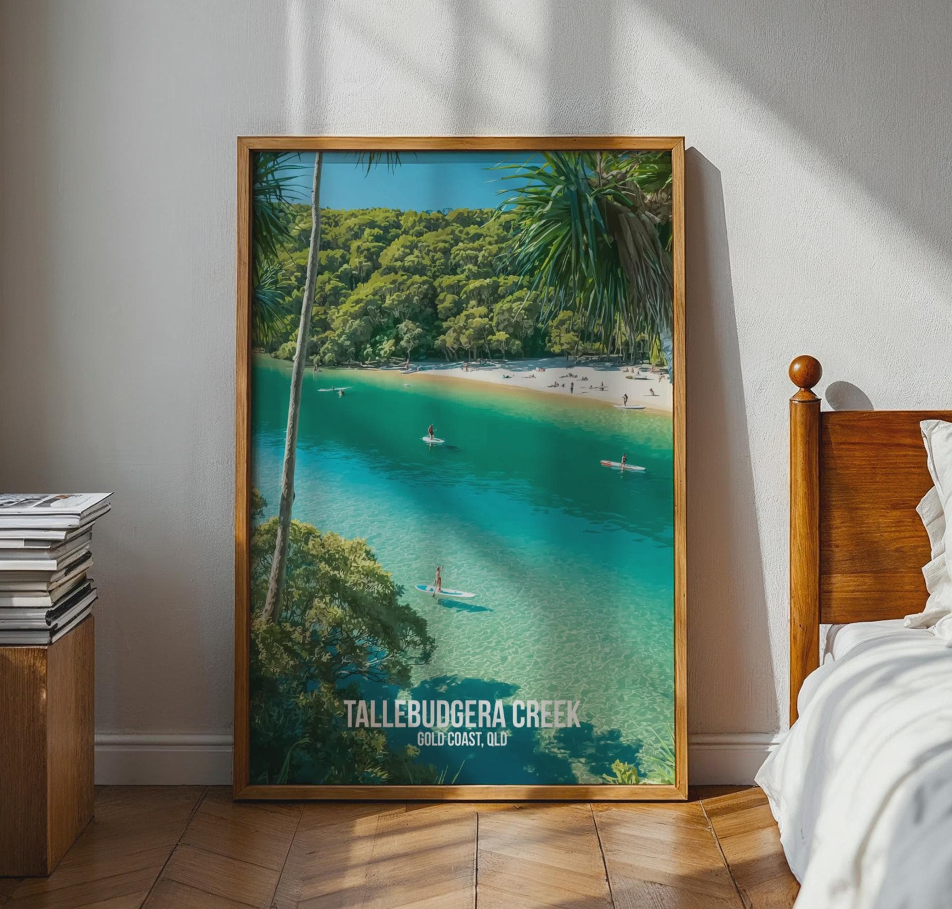 Tallebudgera Creek Poster Beach Wall Art Gold Coast - Travel Wall Art