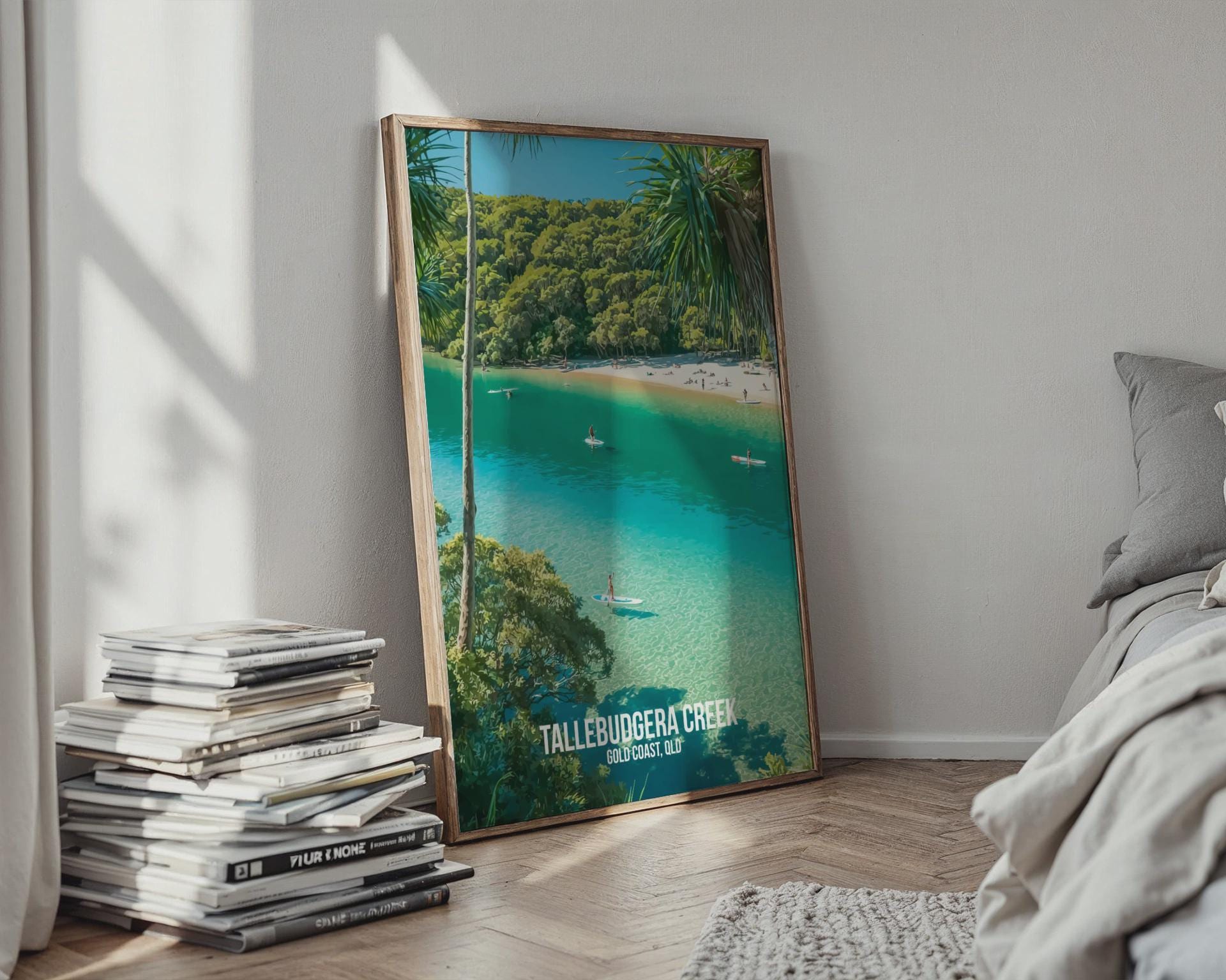 Tallebudgera Creek Poster Beach Wall Art Gold Coast - Travel Wall Art