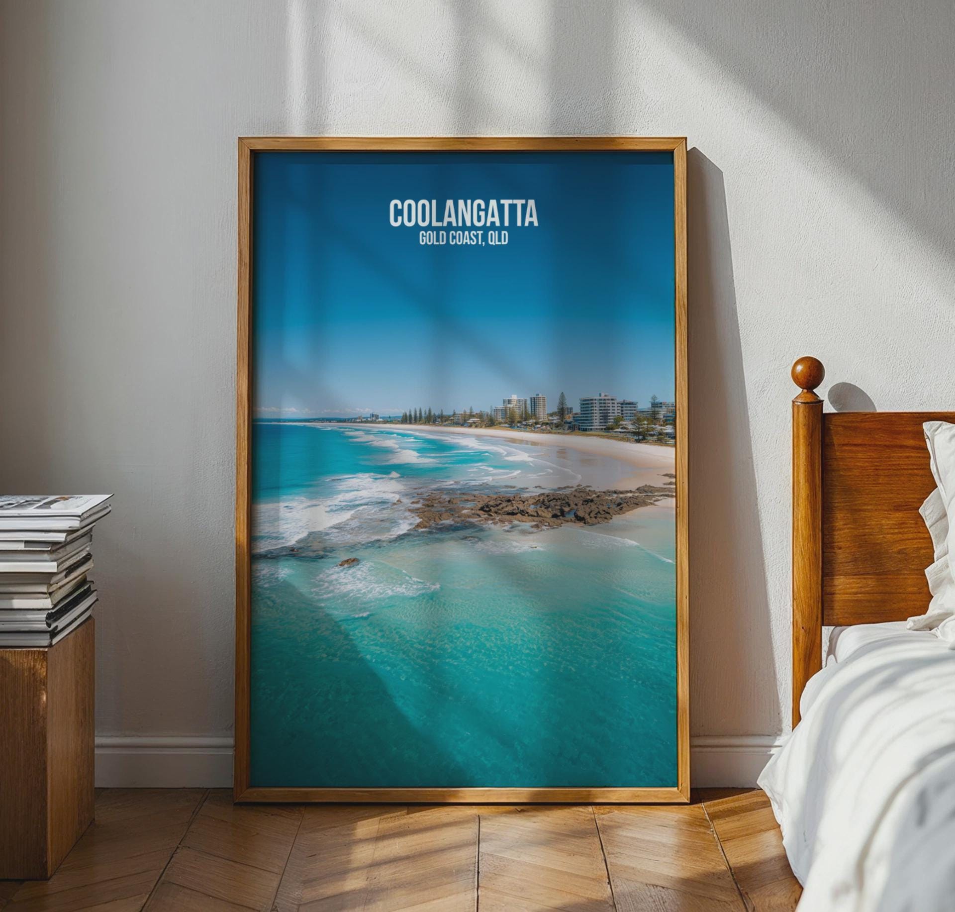 Coolangatta Gold Coast Poster Print Wall Art - Travel Wall Art