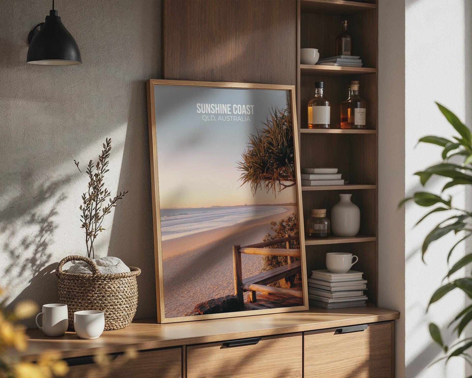 Sunshine Coast QLD Australia Print Coastal Wall Art - Travel Wall Art