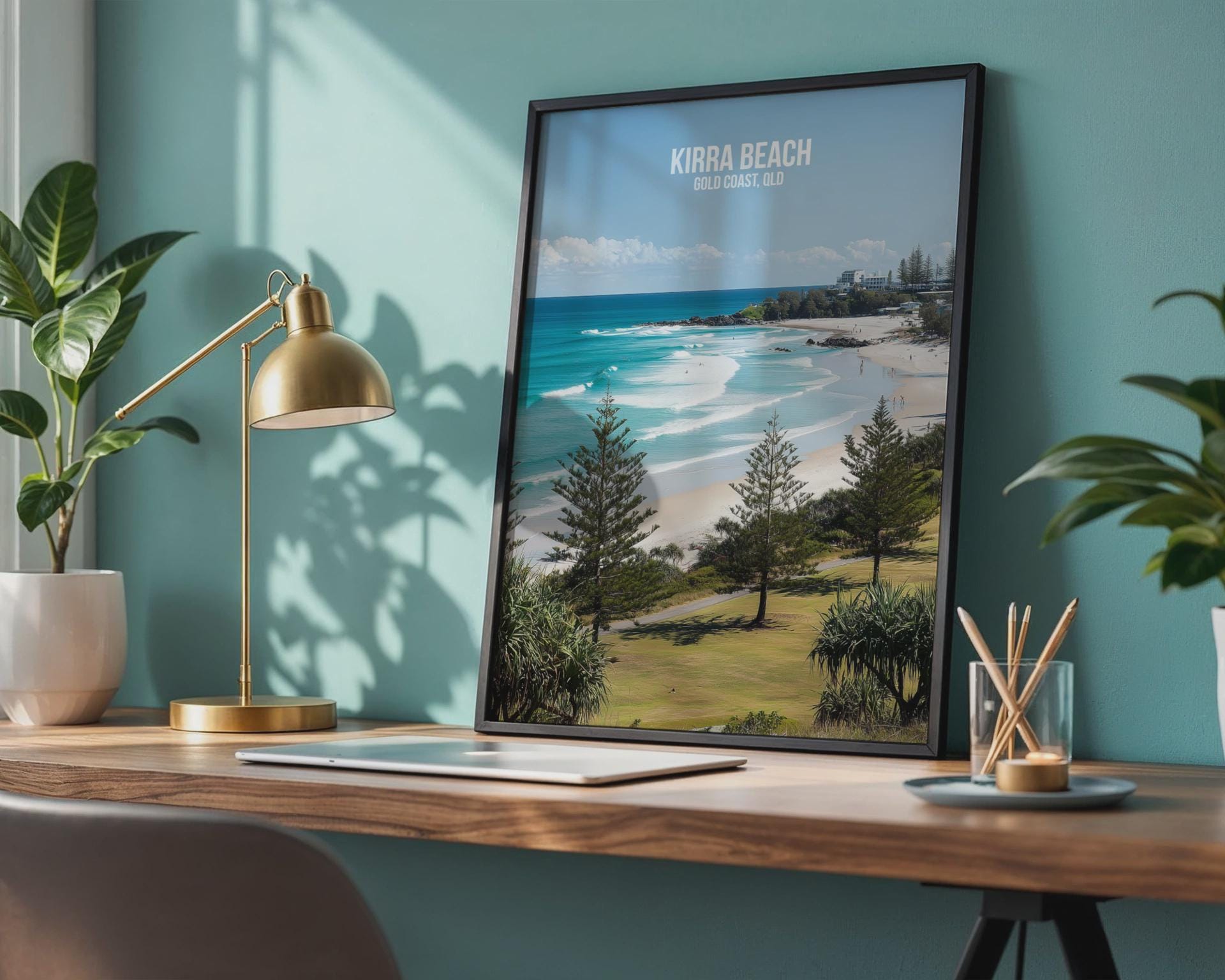 Kirra Beach Wall Art Gold Coast QLD Print - Travel Wall Art