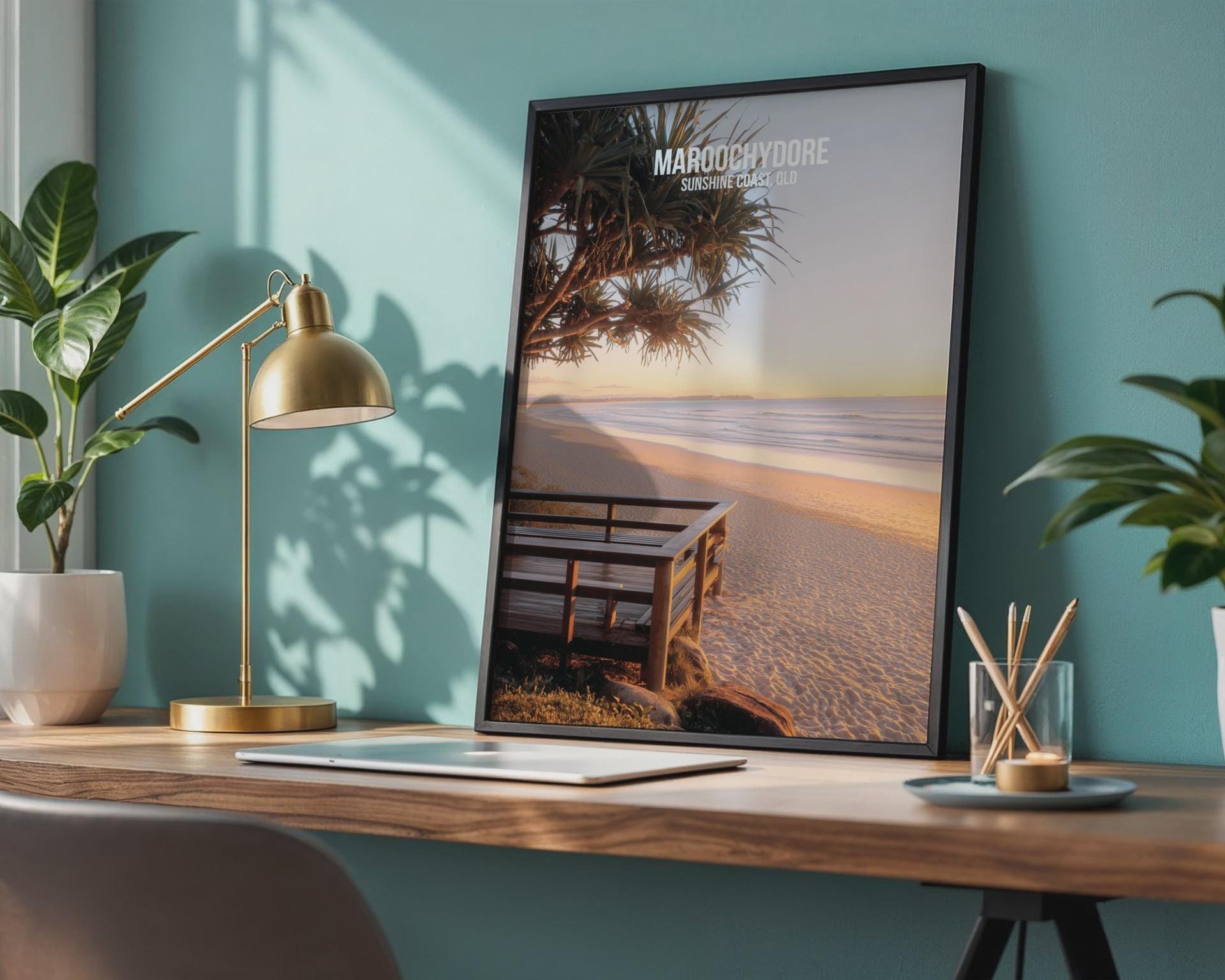 Maroochydore Beach Wall Art Sunshine Coast Print - Travel Wall Art