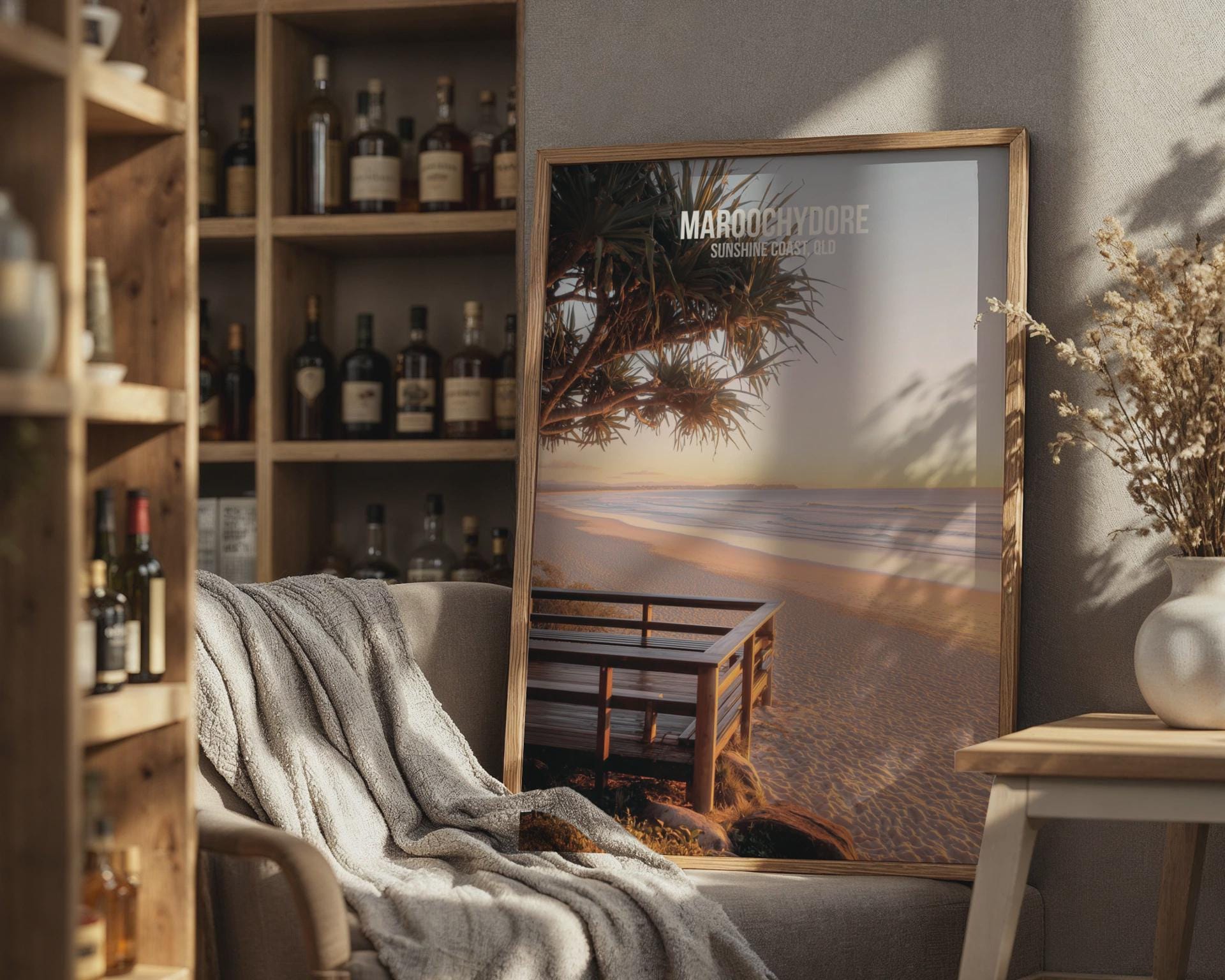 Maroochydore Beach Wall Art Sunshine Coast Print - Travel Wall Art