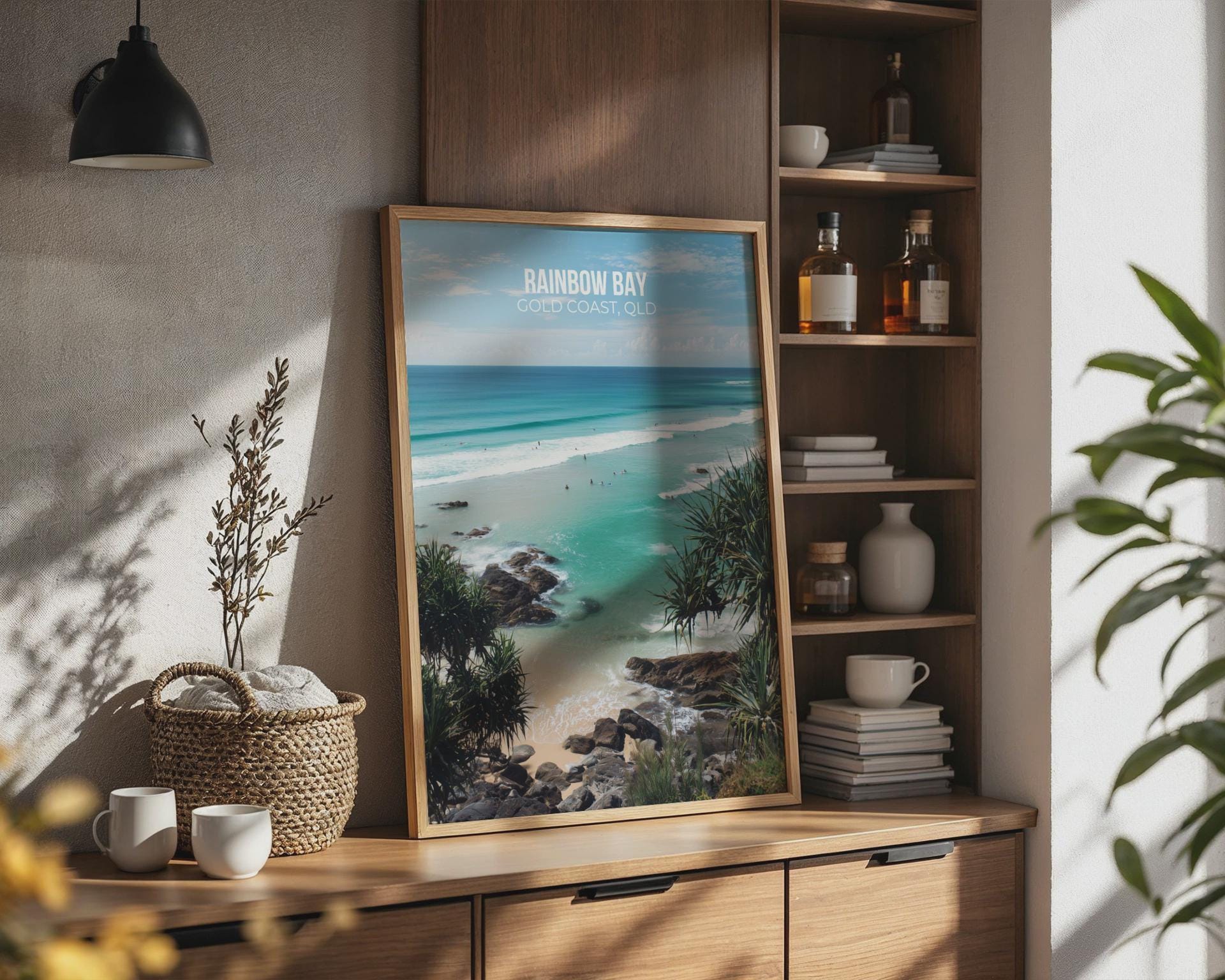 Rainbow Bay Gold Coast QLD Poster Wall Art - Travel Wall Art