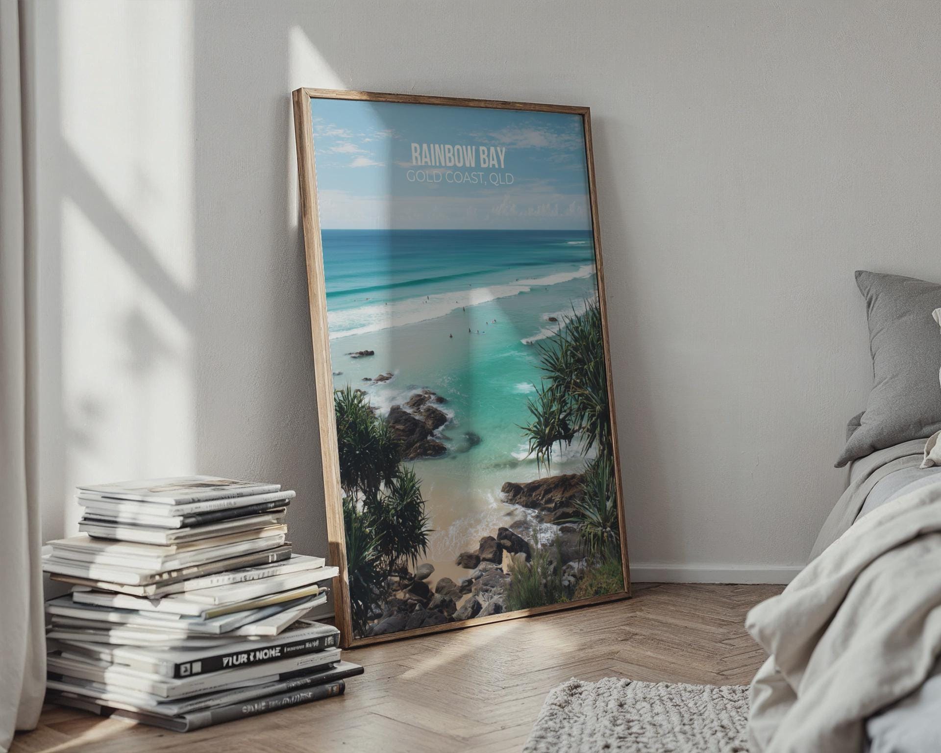 Rainbow Bay Gold Coast QLD Poster Wall Art - Travel Wall Art