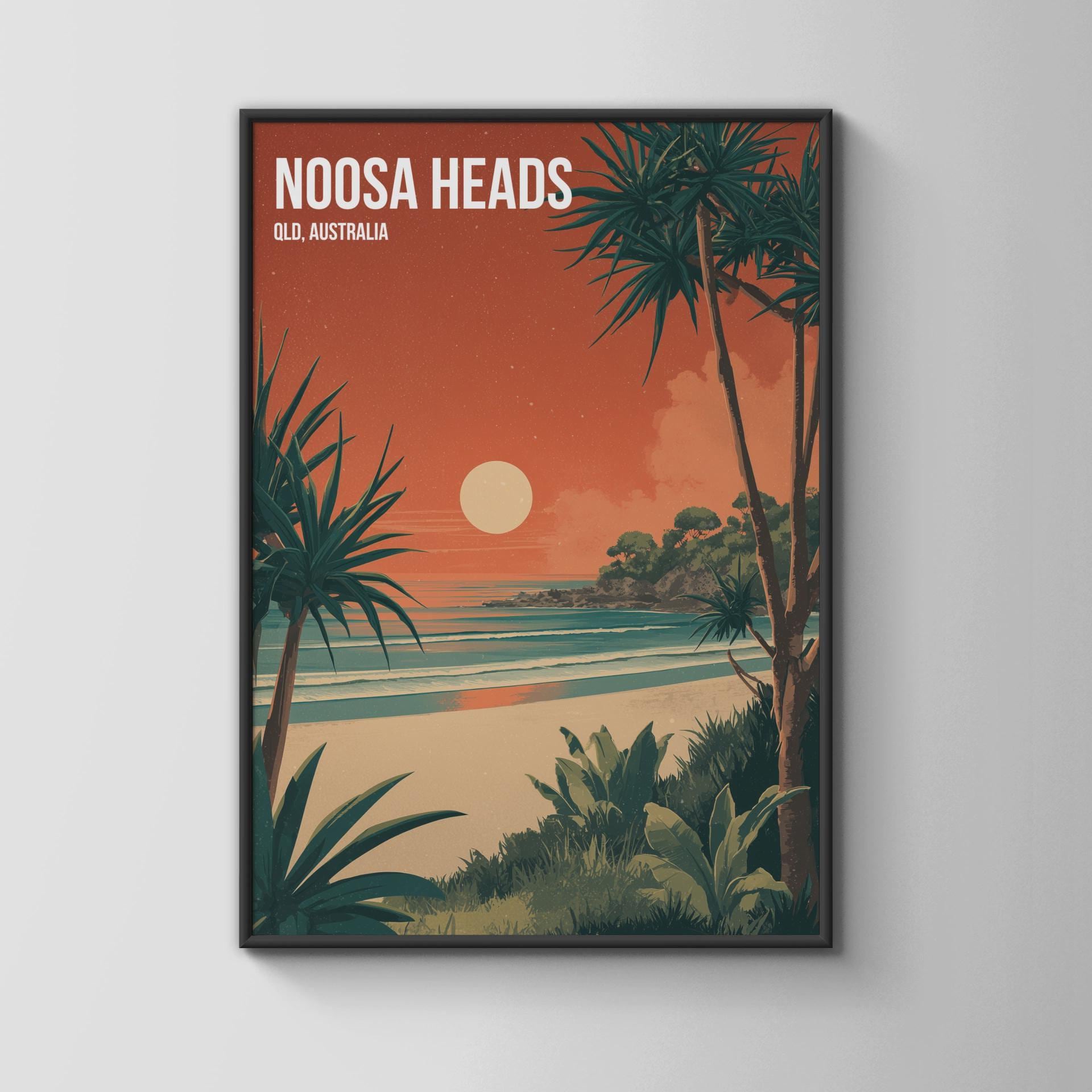Noosa Heads QLD Australia Print Beach Landscape Wall Art - Travel Wall Art