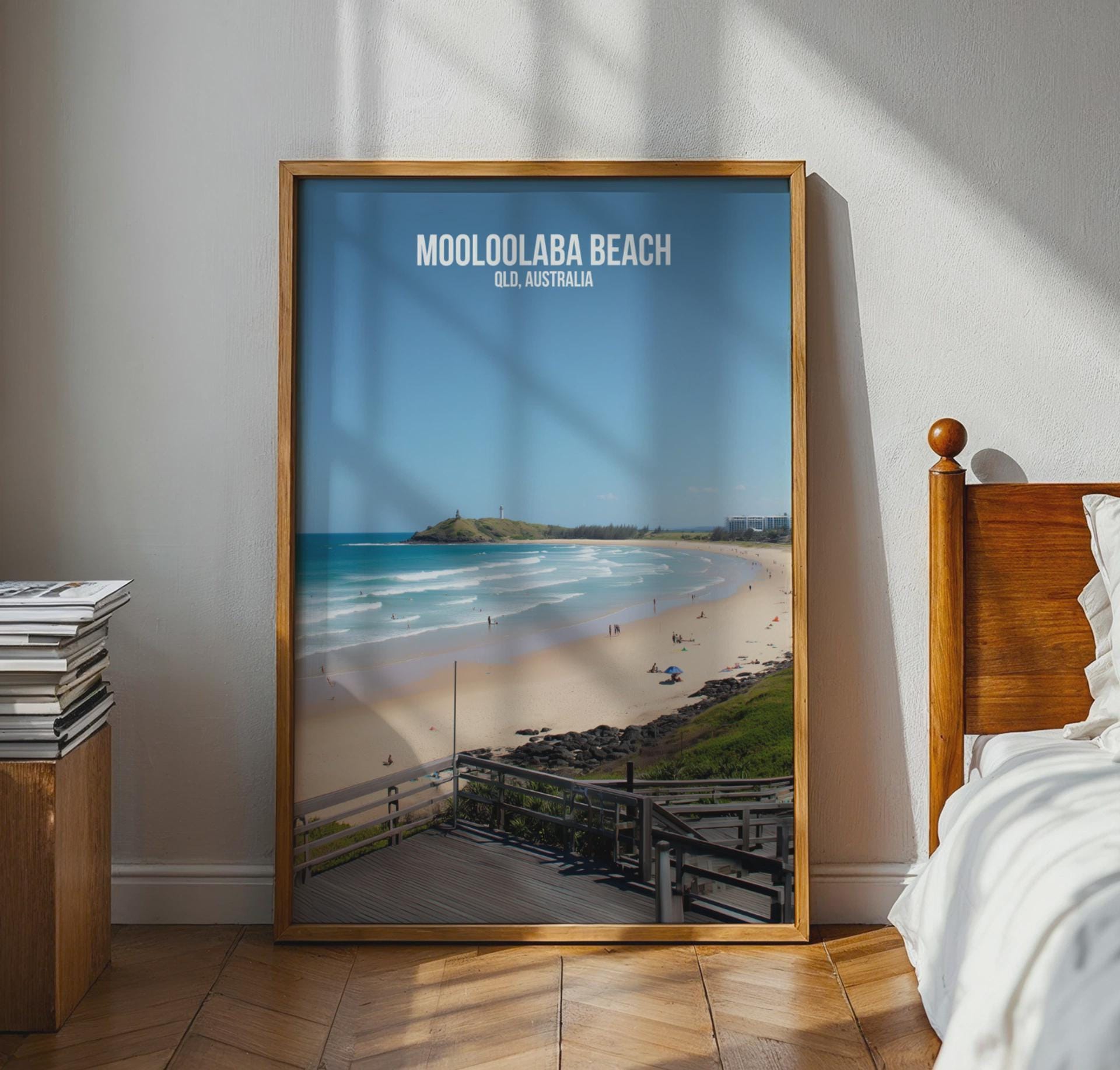 Mooloolaba Beach Wall Art Print Queensland Australia - Travel Wall Art