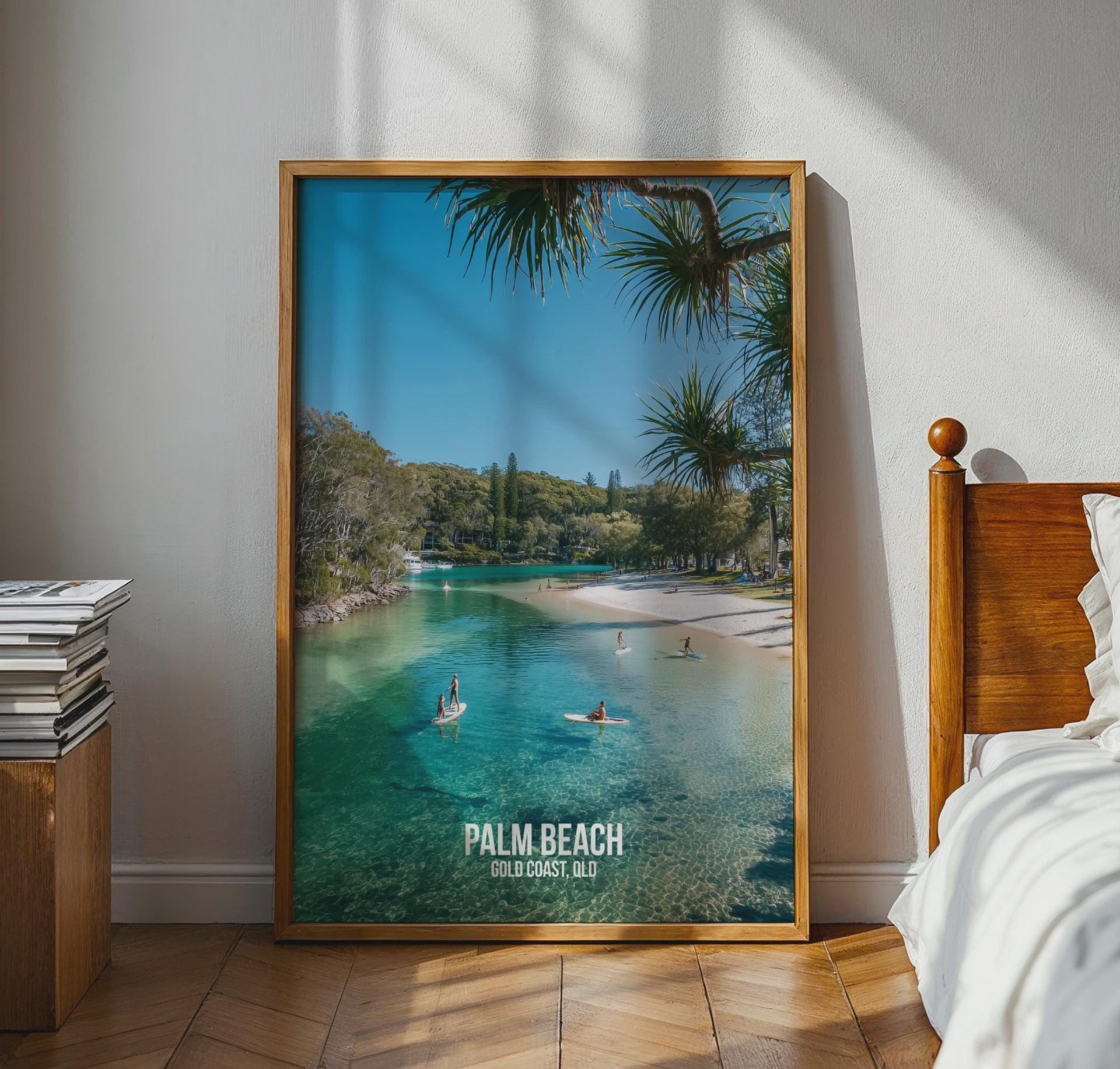 Palm Beach Gold Coast Print Coastal Wall Art - Travel Wall Art