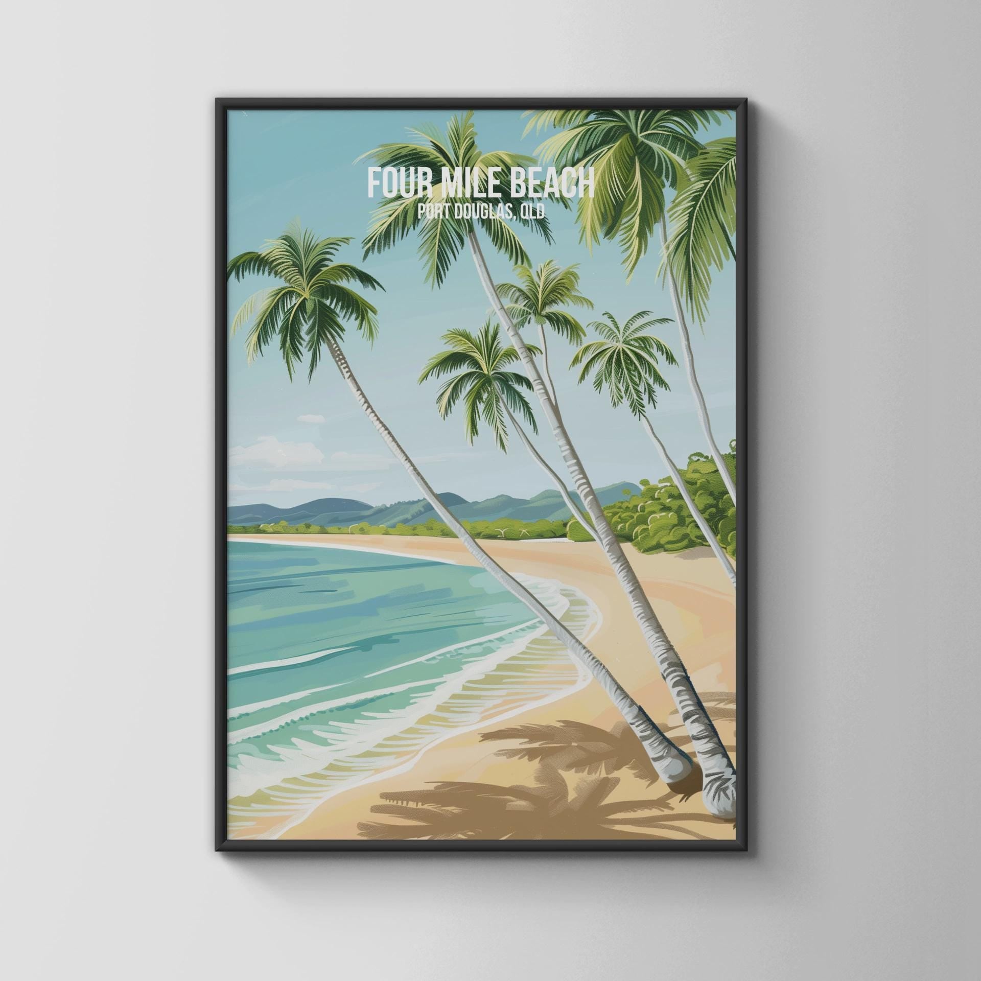 Four Mile Beach Poster Port Douglas QLD Wall Art - Travel Wall Art