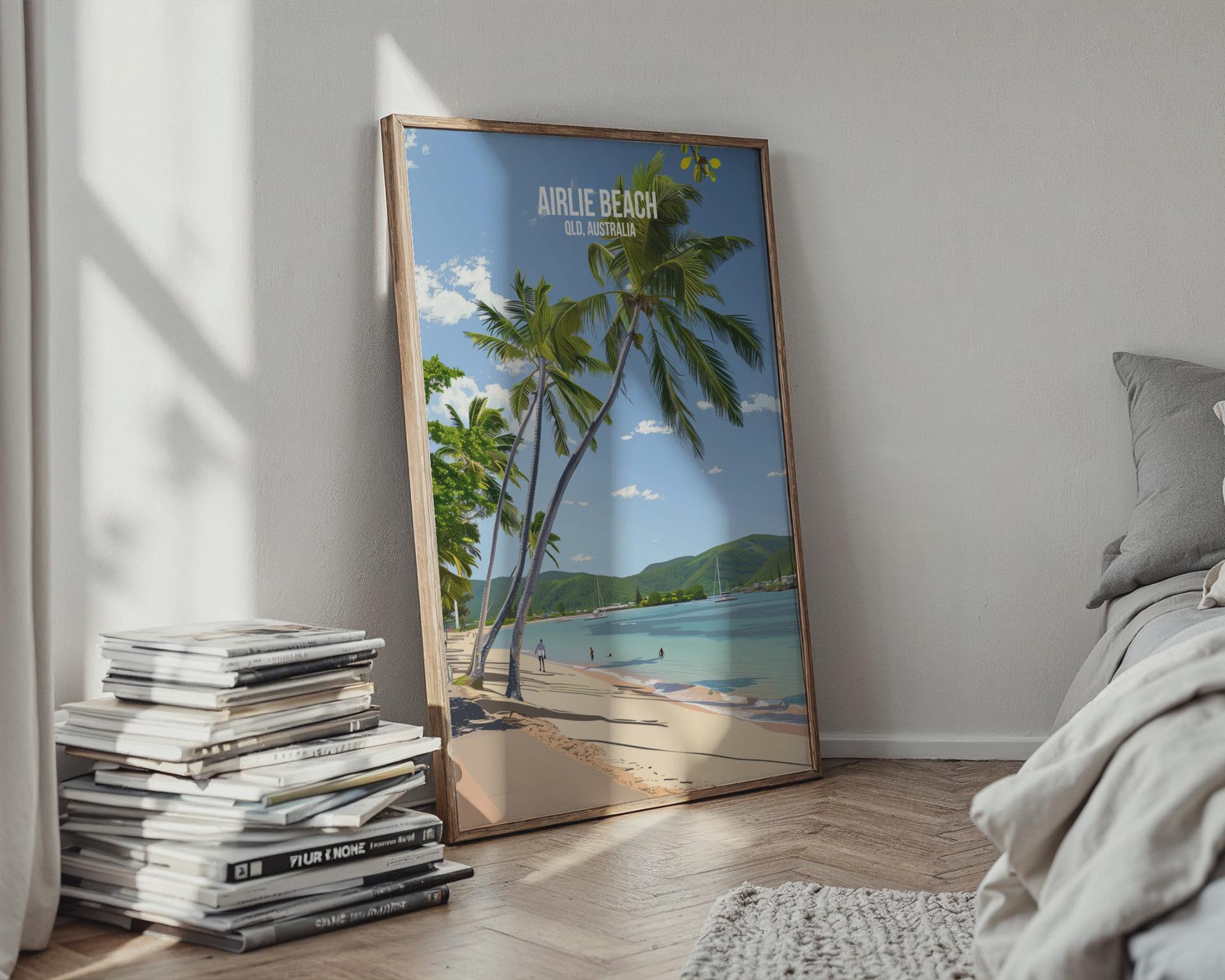 Airlie Beach QLD Australia Art Print Poster Wall Art - Travel Wall Art