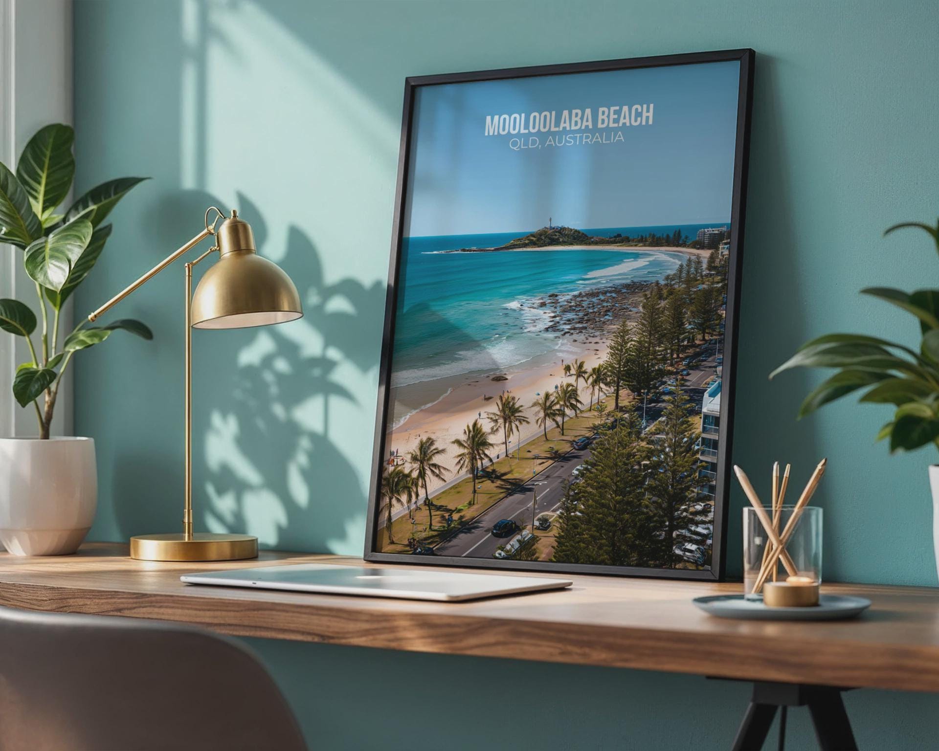 Mooloolaba Beach QLD Australia Poster Wall Art - Travel Wall Art