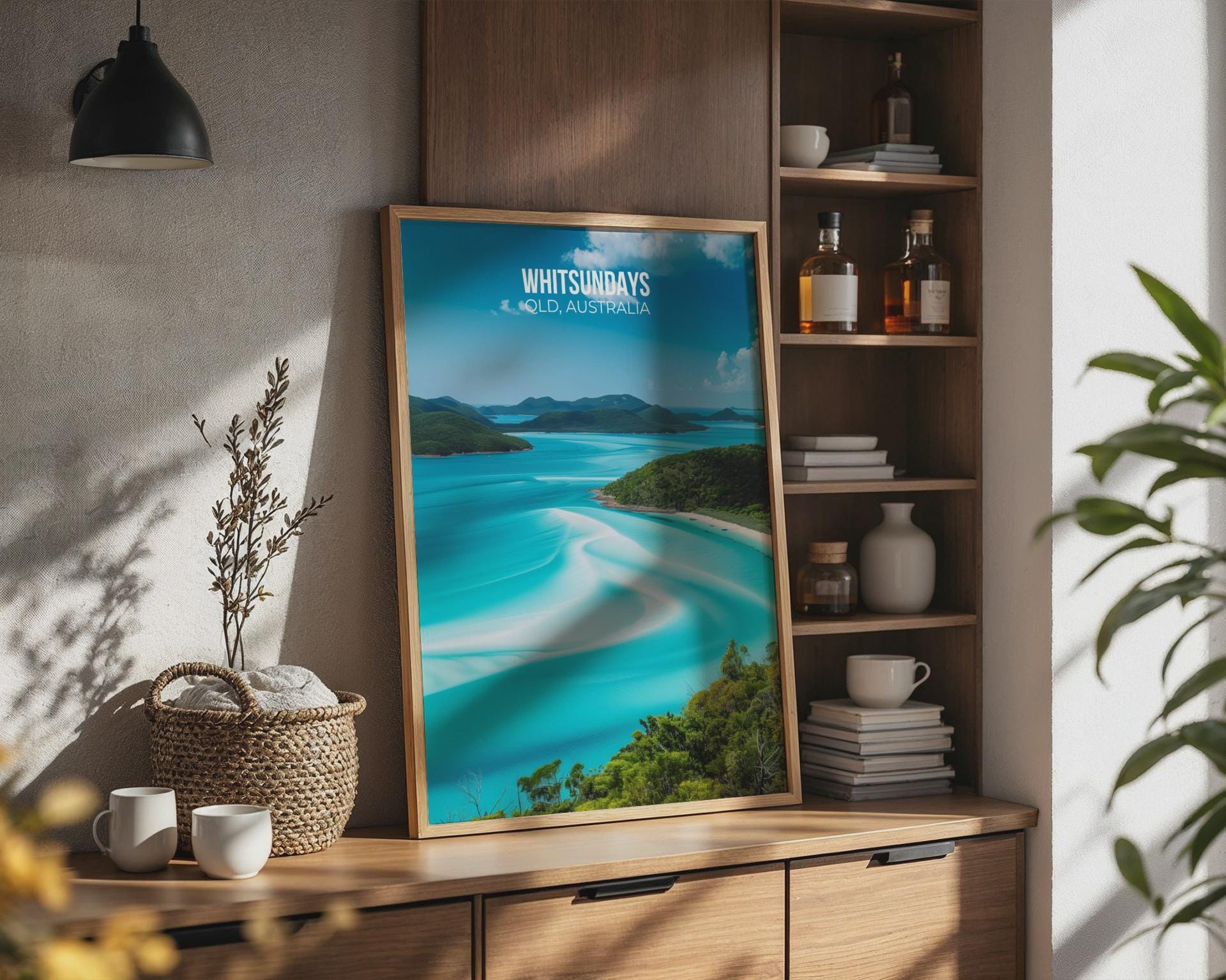 Whitsundays Australia Travel Poster Beach Wall Art - Travel Wall Art