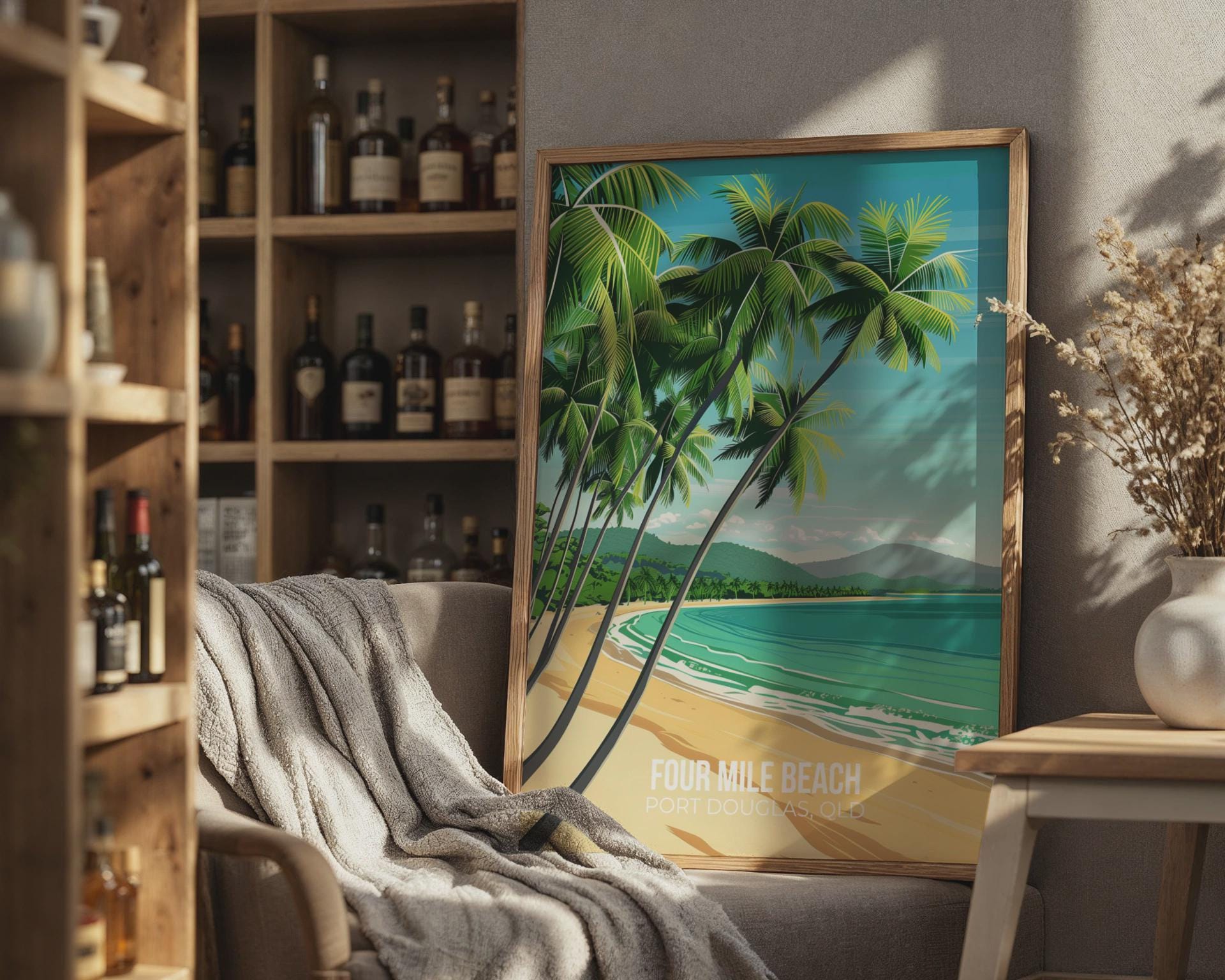 Four Mile Beach Poster Port Douglas Art Print - Travel Wall Art