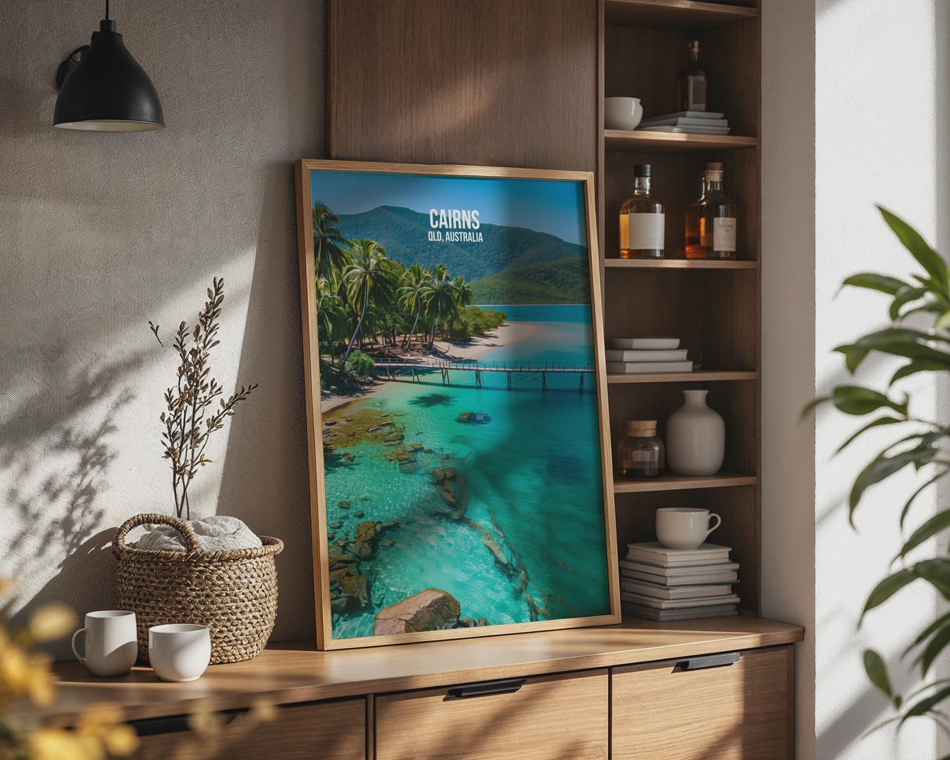 Cairns QLD Australia Travel Poster Print Wall Art - Travel Wall Art
