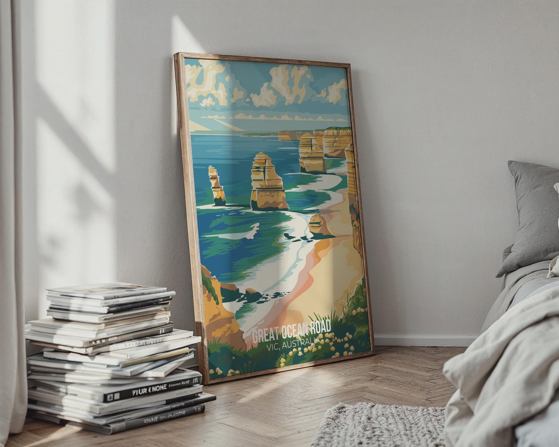 Great Ocean Road Wall Art Print Landscape Australia - Travel Wall Art