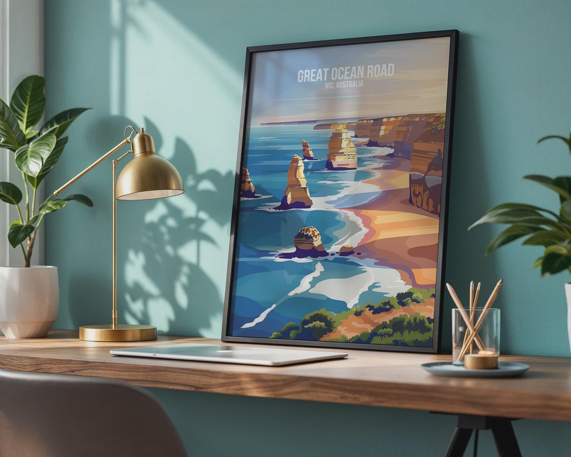 Great Ocean Road Art Print Scenic Landscape Poster - Travel Wall Art