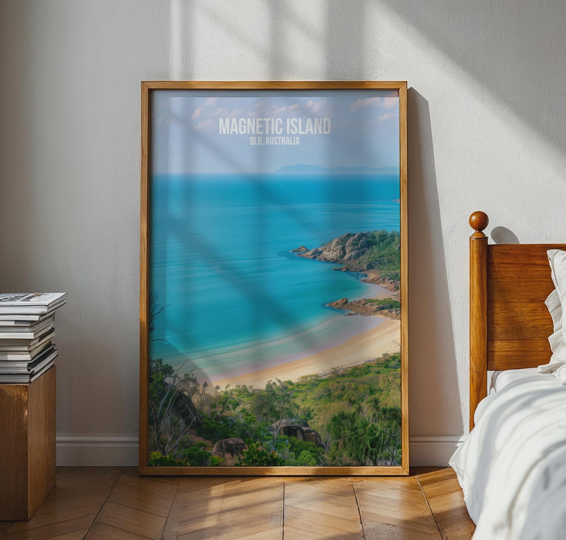 Magnetic Island QLD Art Print Coastal Landscape Poster - Travel Wall Art