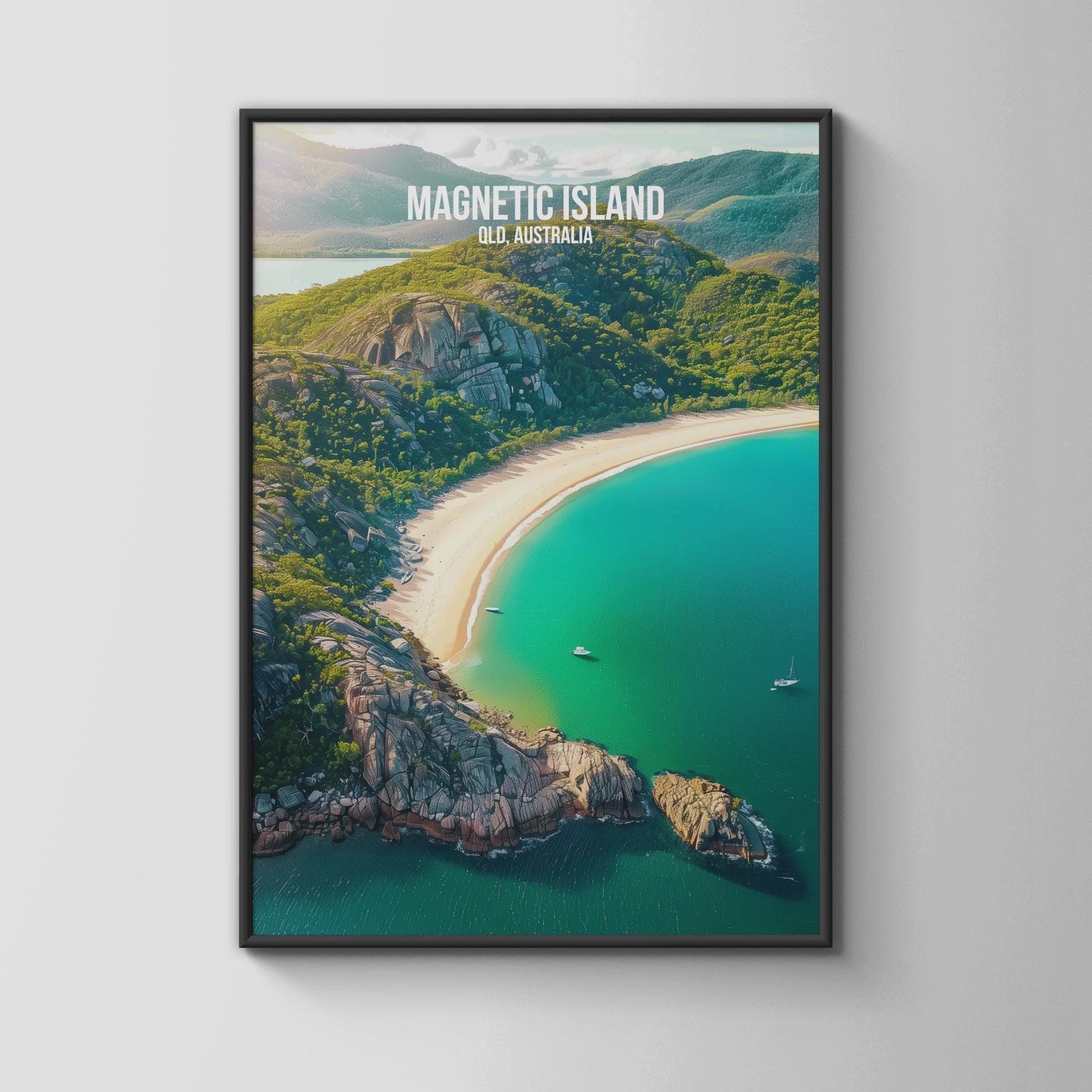 Magnetic Island QLD Australia Travel Poster Art Print - Travel Wall Art