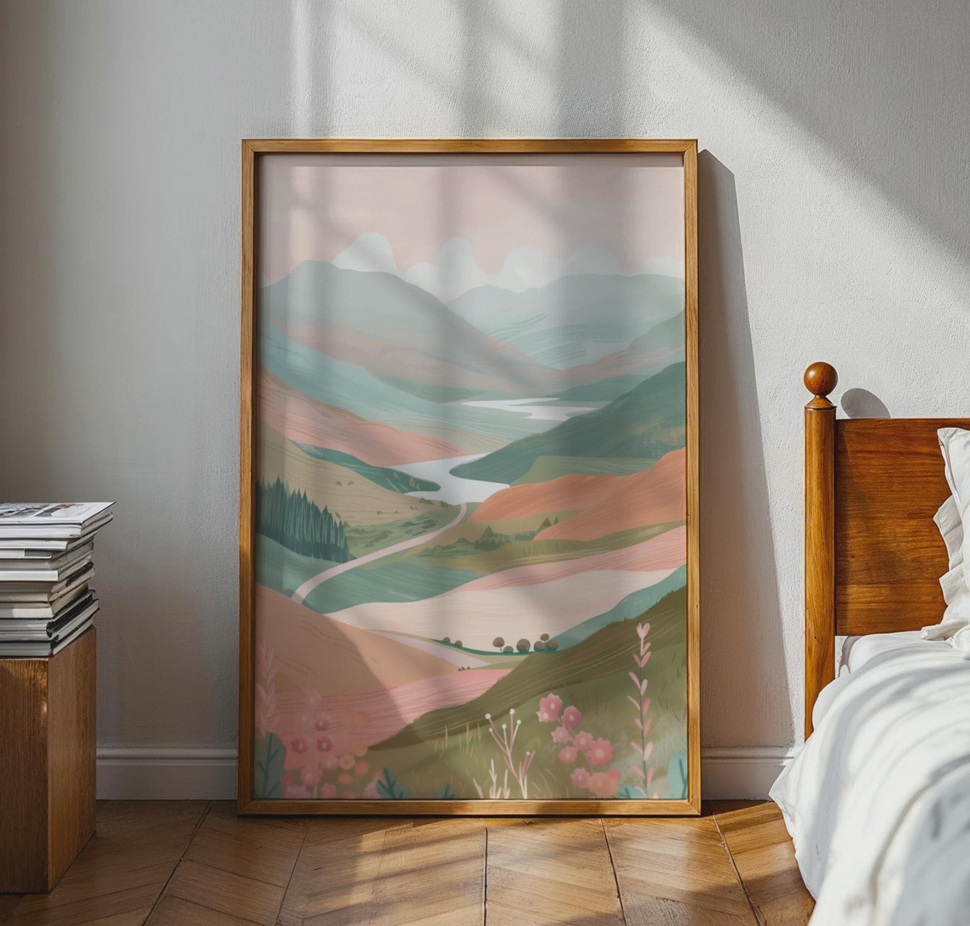 Scottish Highlands Landscape Poster Art - Travel Wall Art