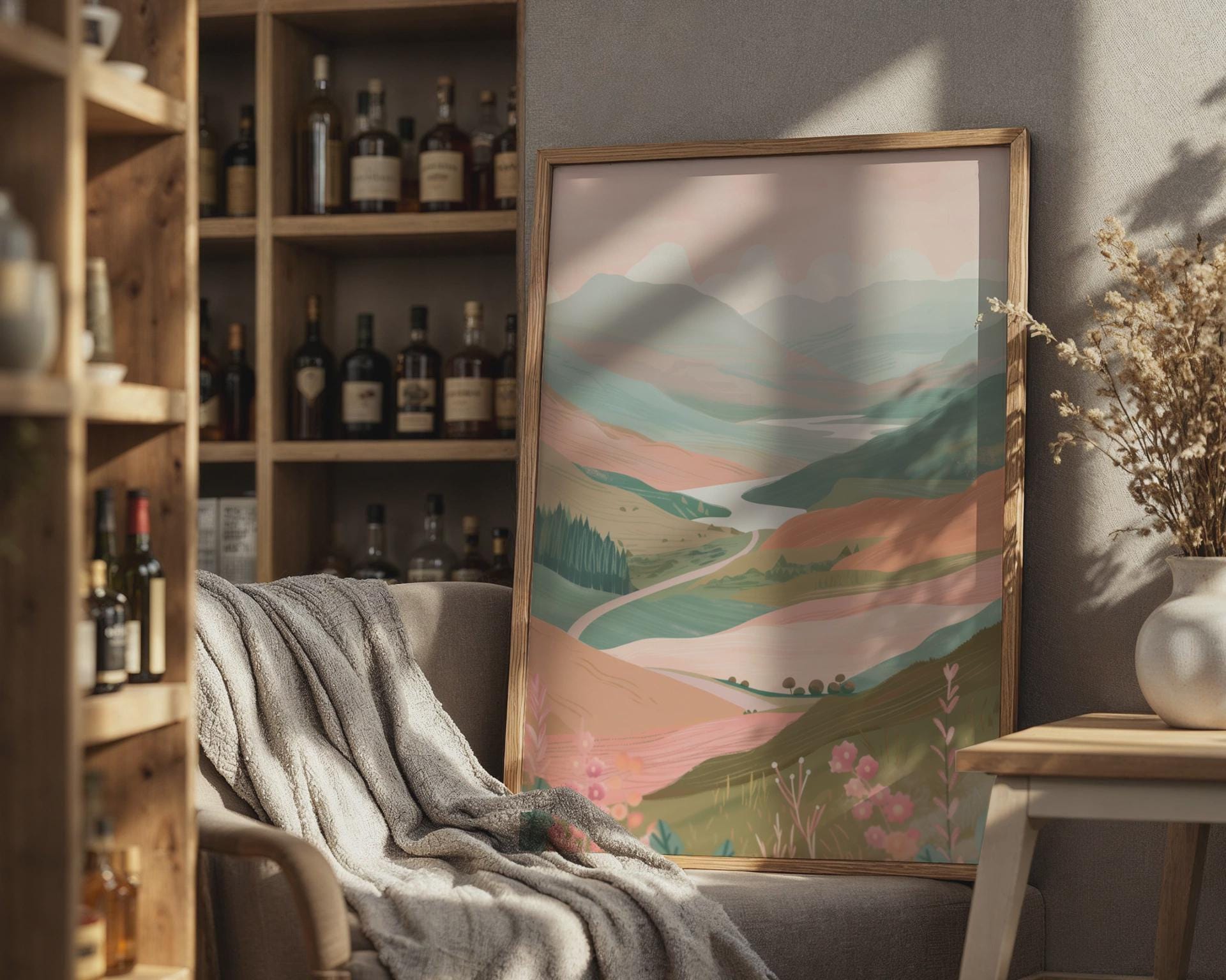 Scottish Highlands Landscape Poster Art - Travel Wall Art