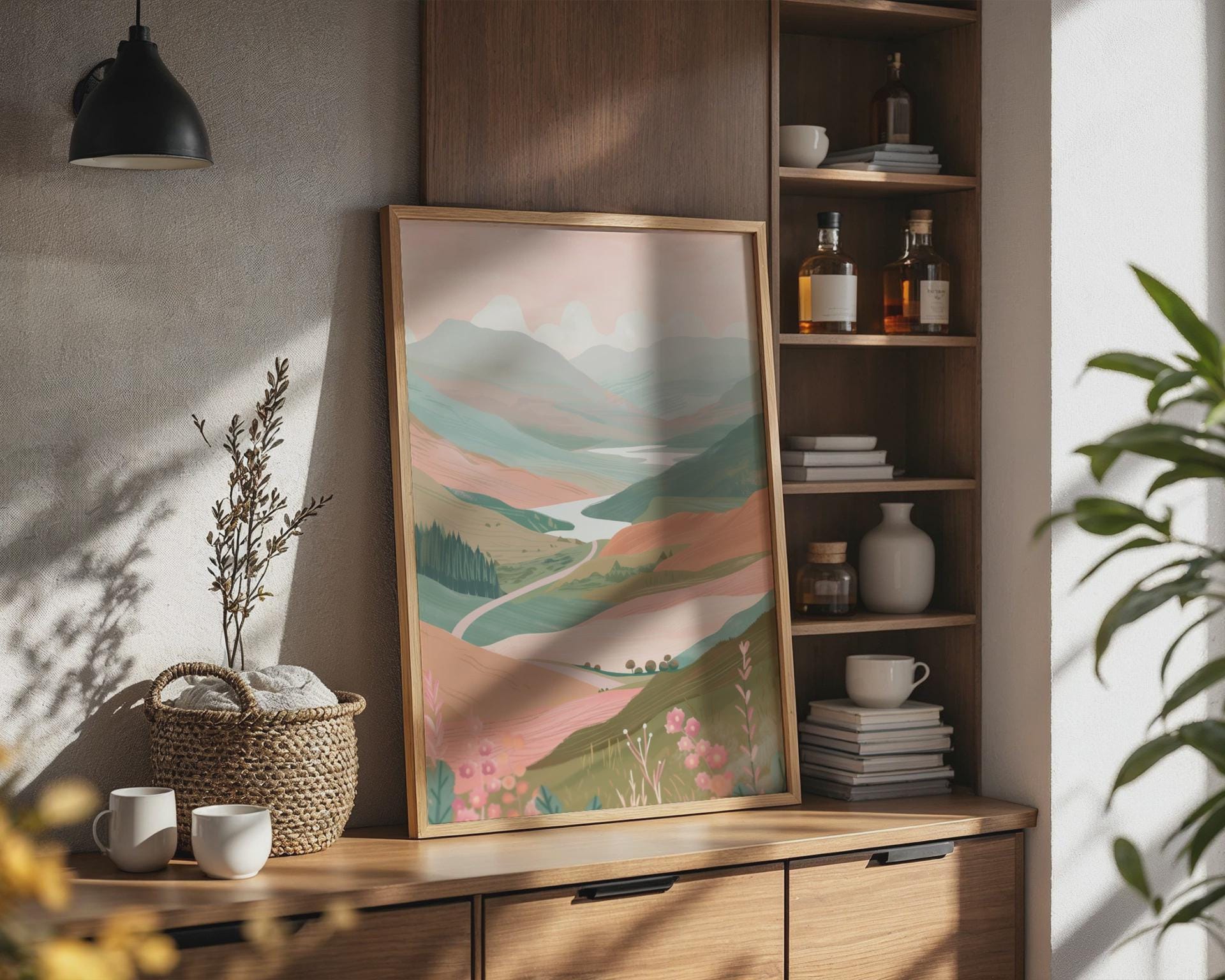 Scottish Highlands Landscape Poster Art - Travel Wall Art
