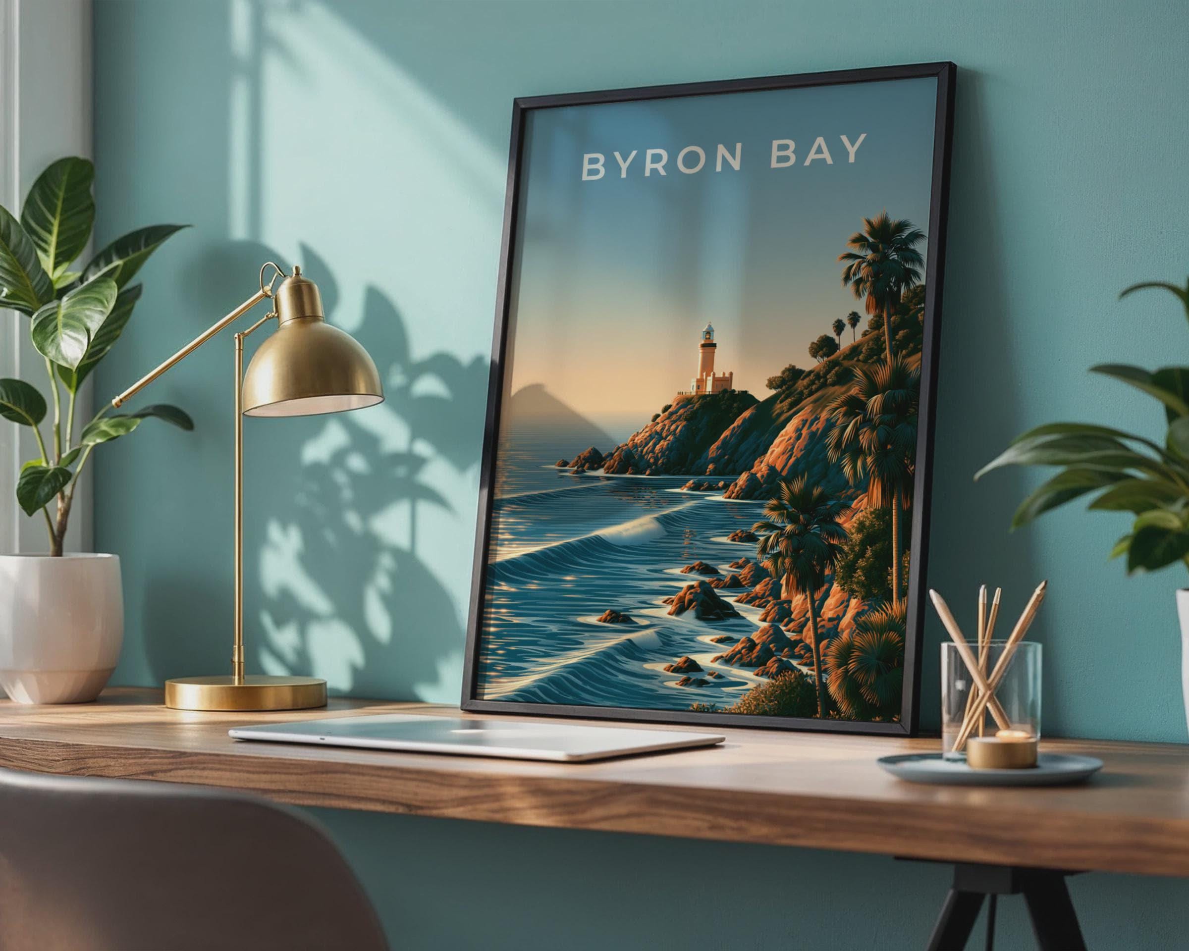 Byron Bay Coastal Wall Art Print - Travel Wall Art