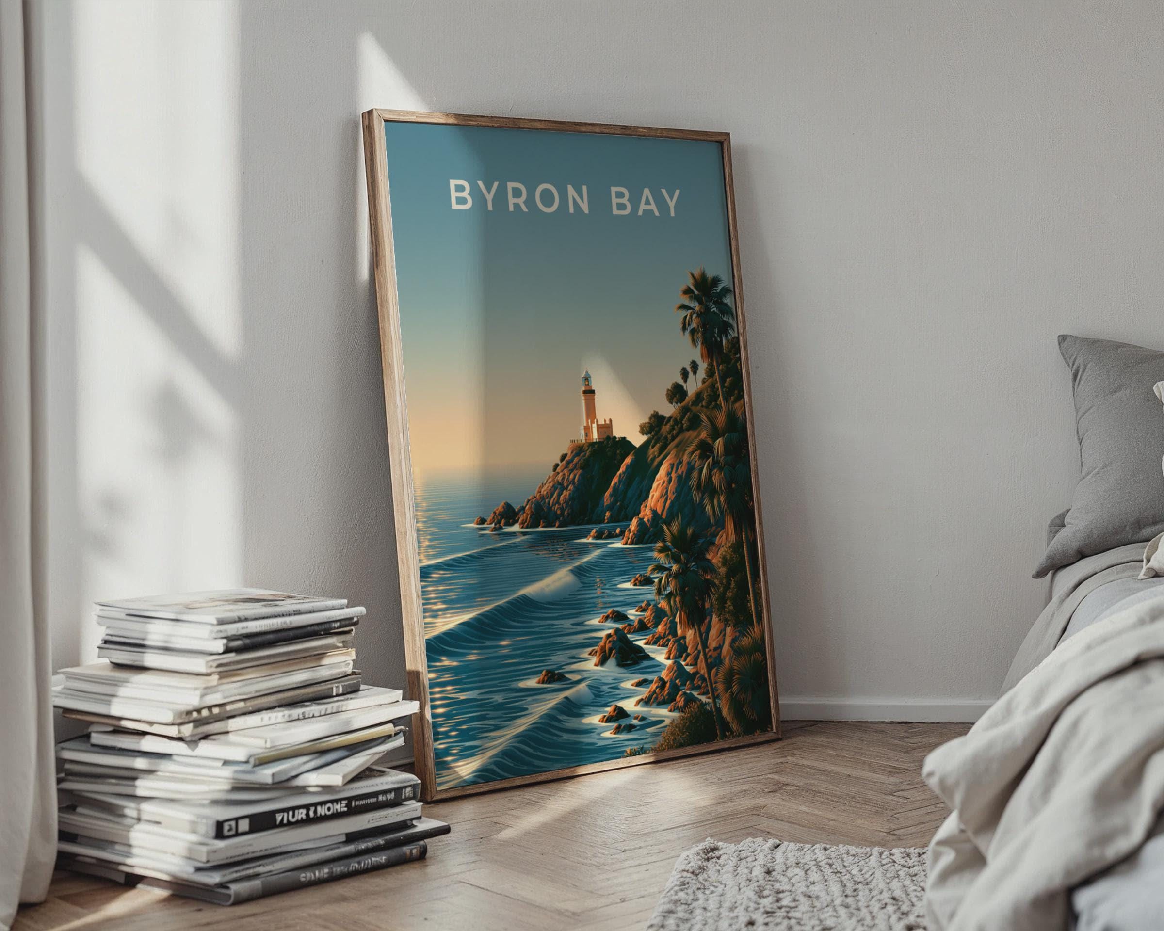 Byron Bay Coastal Wall Art Print - Travel Wall Art