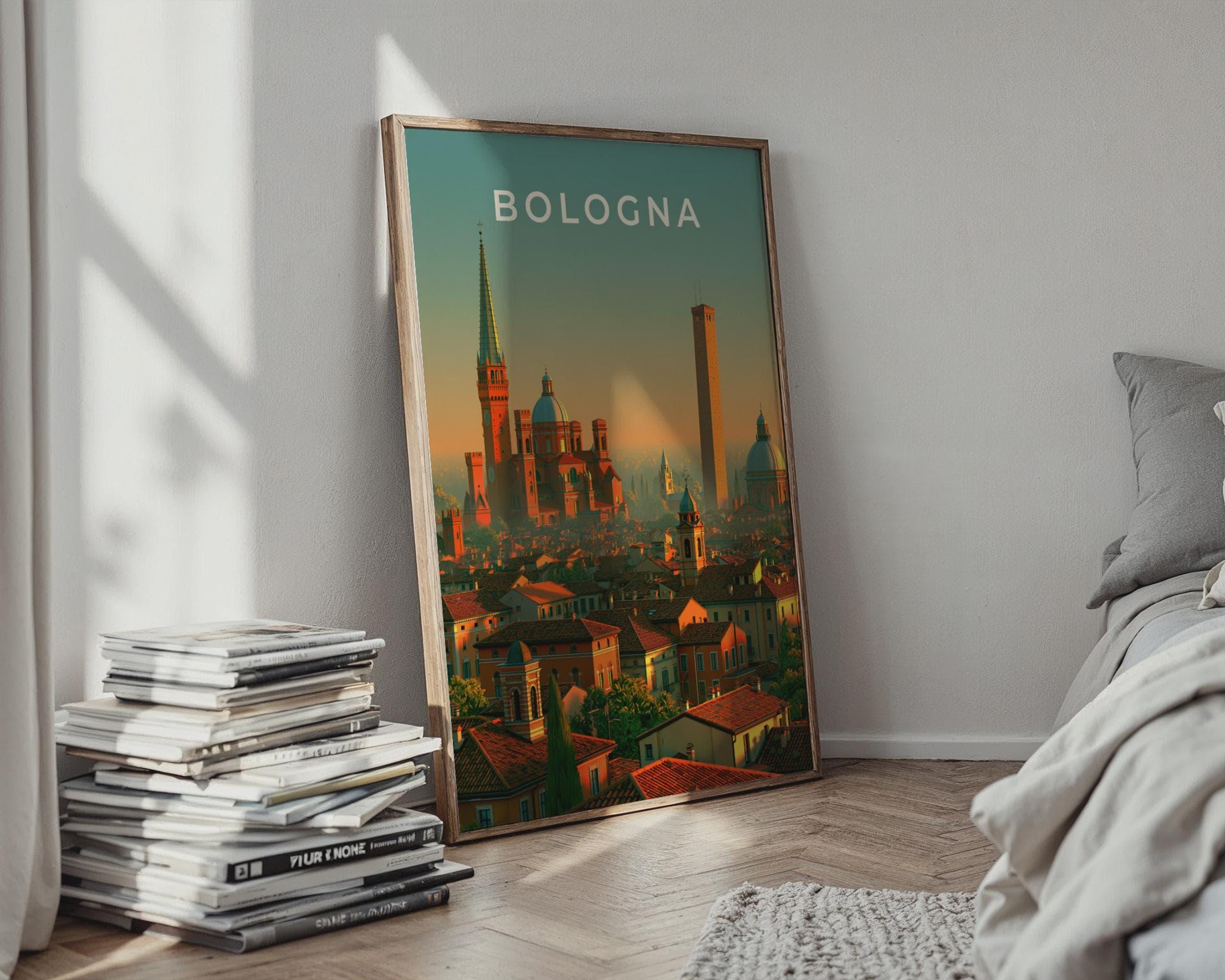 Bologna Cityscape Art Print - Travel Wall Art