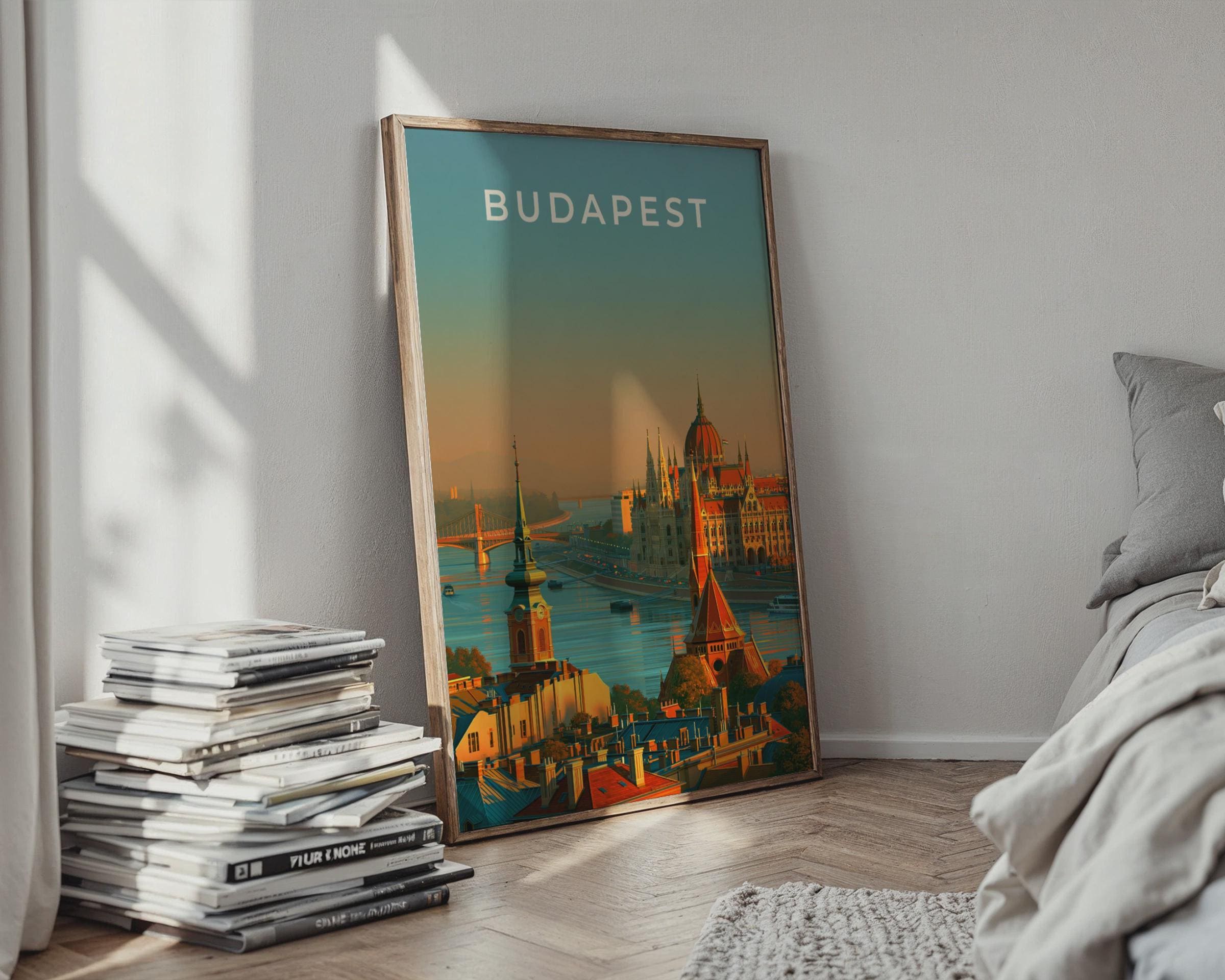 Budapest River View Poster Wall Art - Travel Wall Art