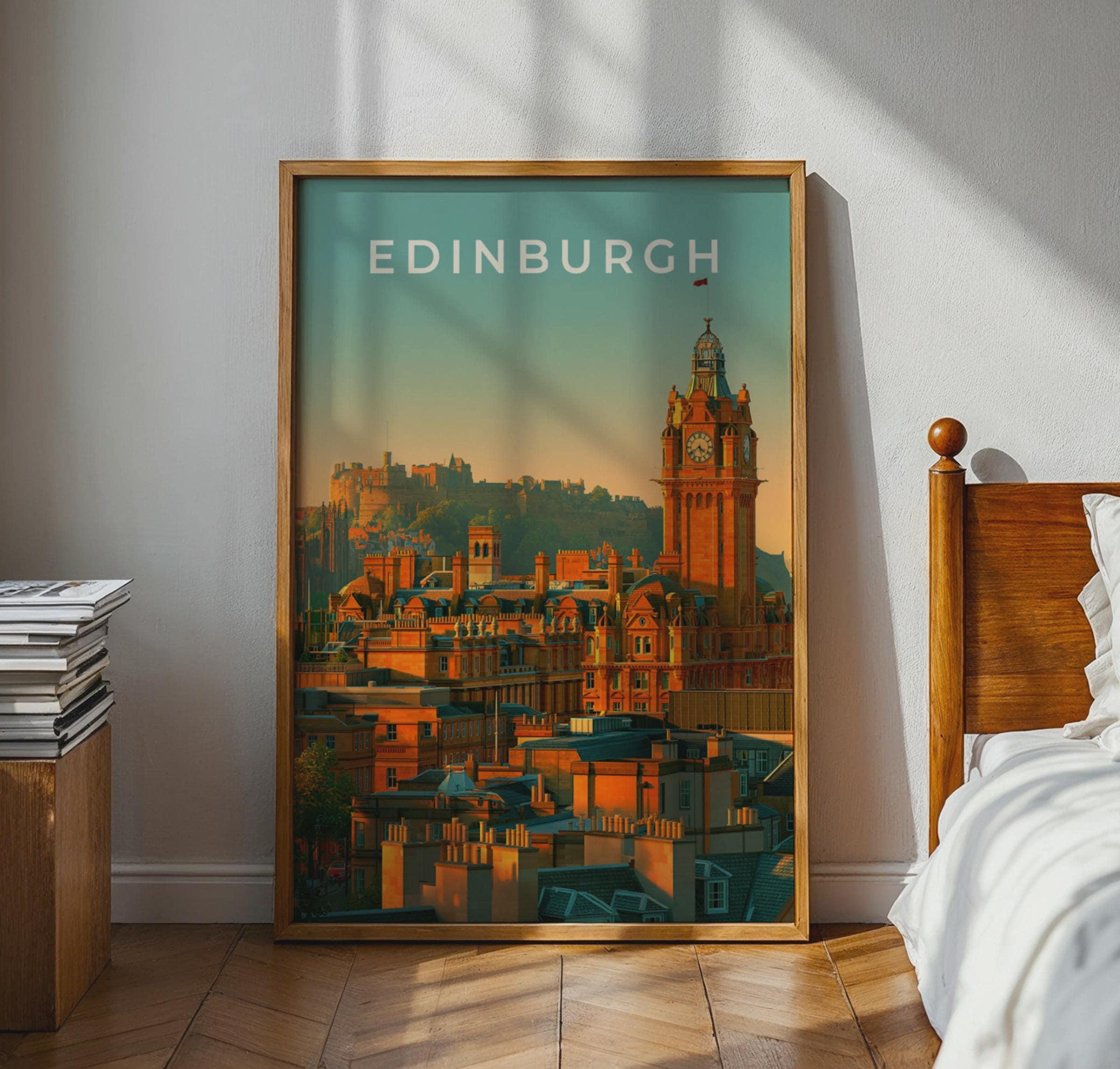 Edinburgh Skyline Wall Art Print - Travel Wall Art