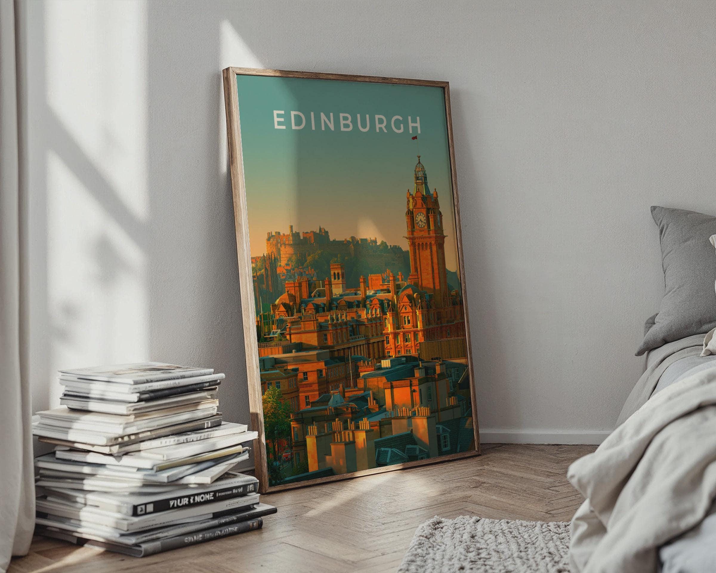 Edinburgh Skyline Wall Art Print - Travel Wall Art