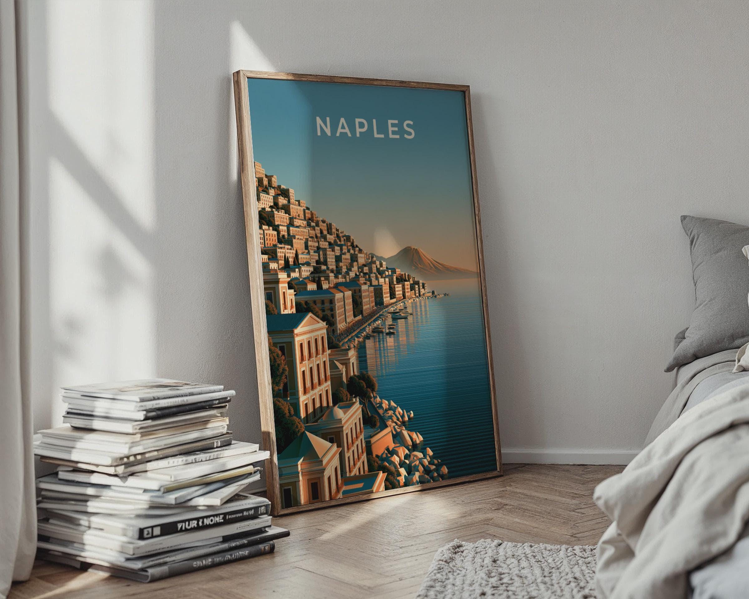 Coastal City Art Naples Print Modern Wall Art - Travel Wall Art