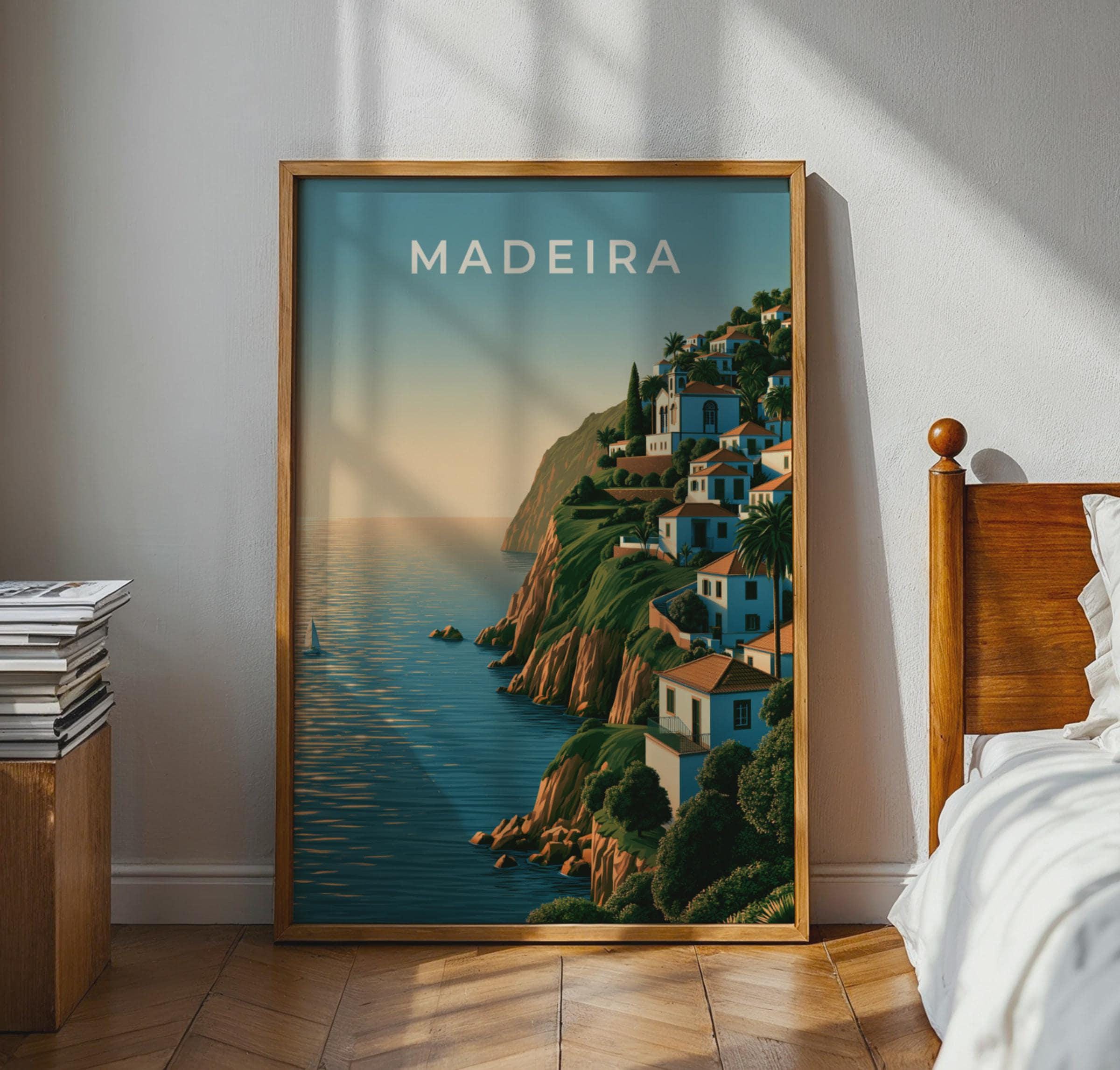 Madeira Coastal Wall Art Print - Travel Wall Art