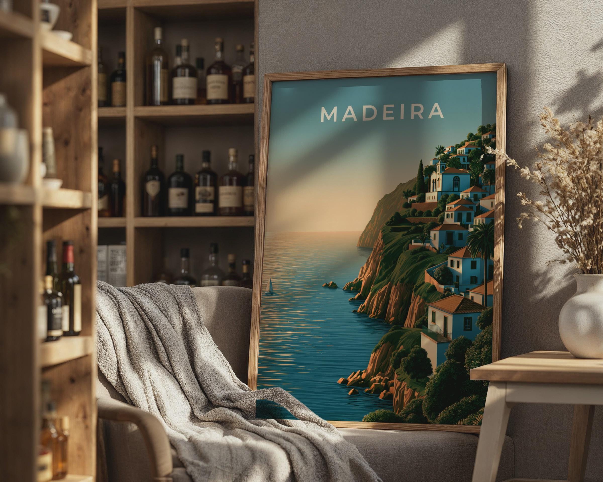 Madeira Coastal Wall Art Print - Travel Wall Art
