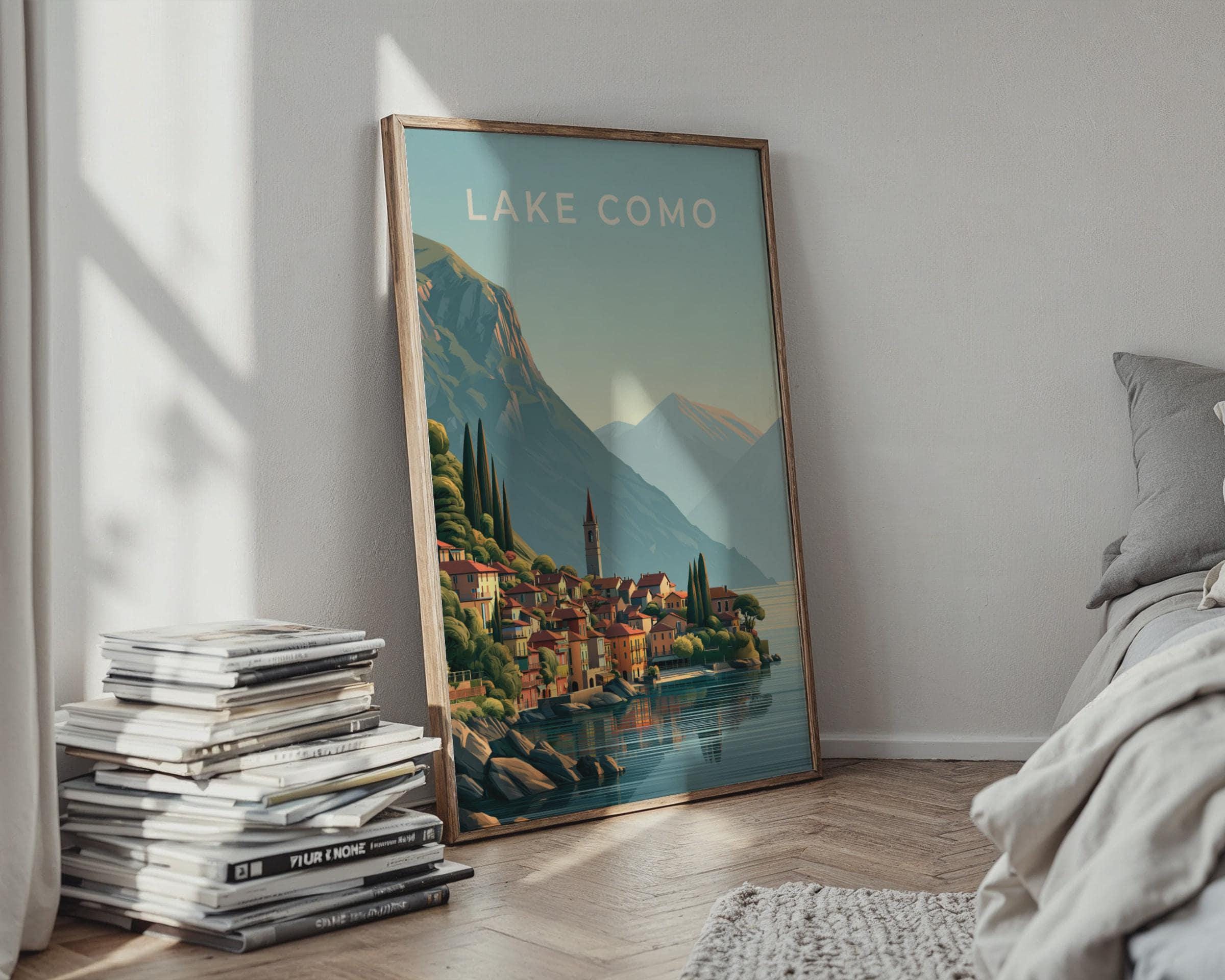Lake Como Vintage Poster Art Print - Travel Wall Art